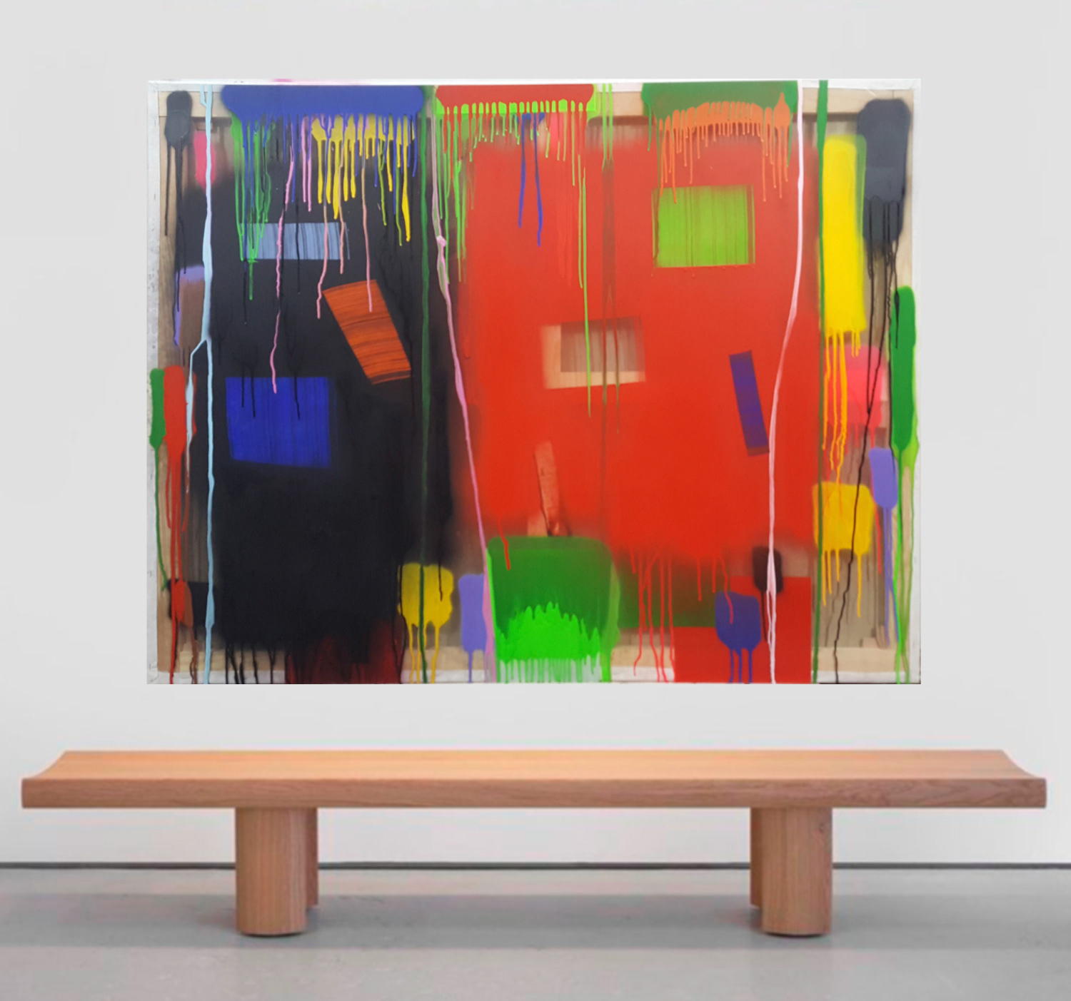 P 220102 - 114x146cm/44,8’x57,5' - Technique mixte, on returned canvas