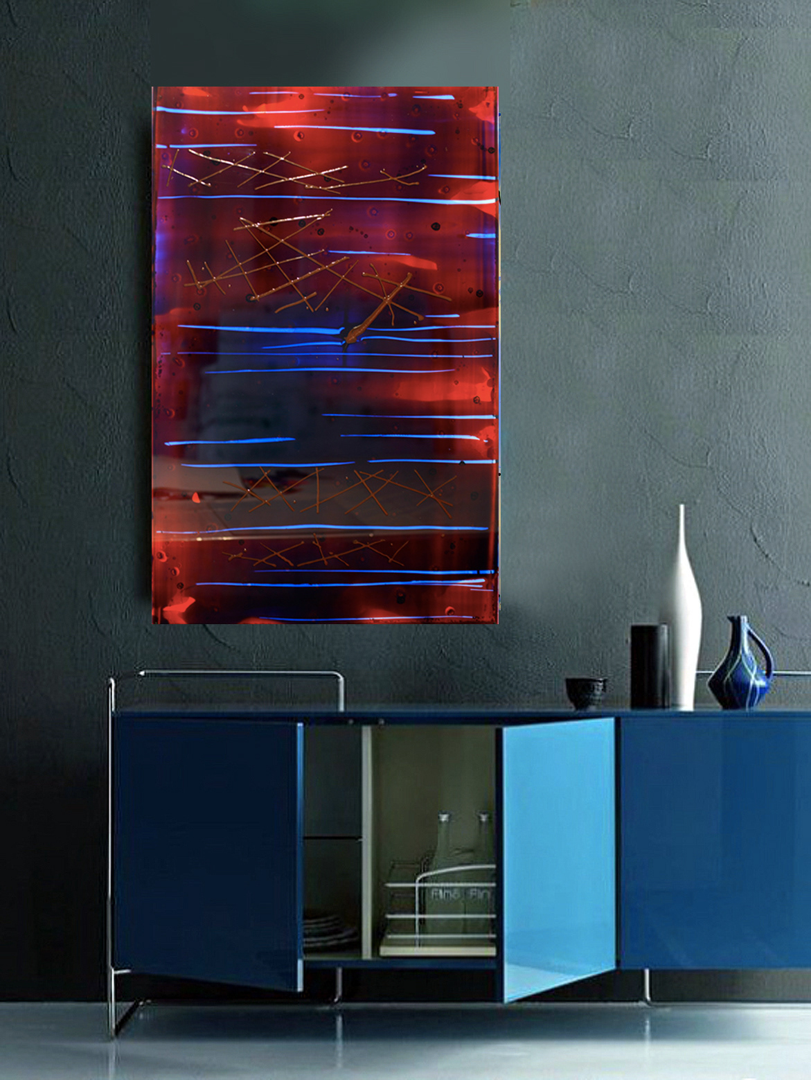 2018 -- 116 x 73cm / 45,6"x28,7" - Polymer on polycarbonate on canvas