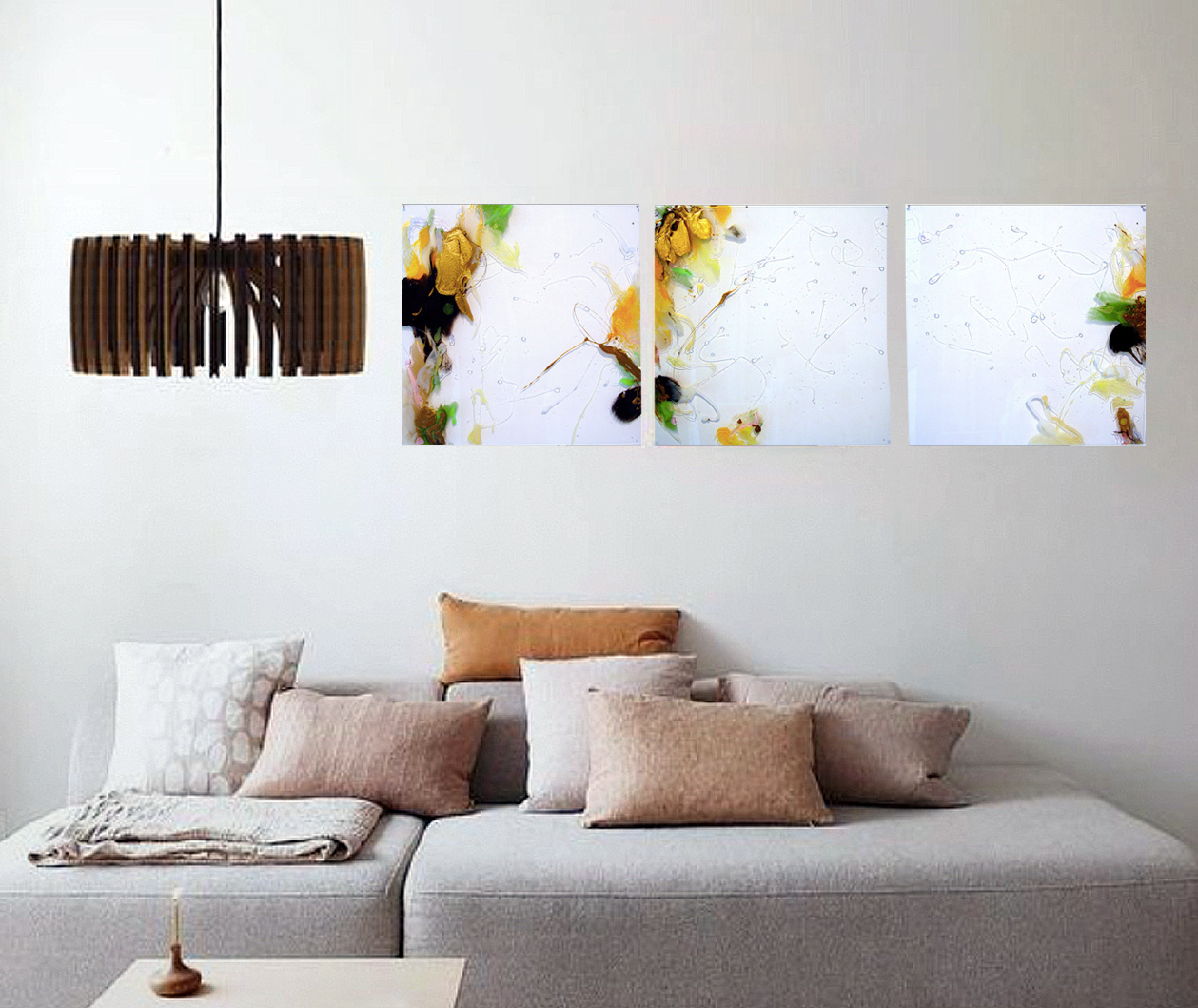 2015 -- 3(50 x 50cm/19,6’x19,6’) - Polymer on polycarbonate, on canvas