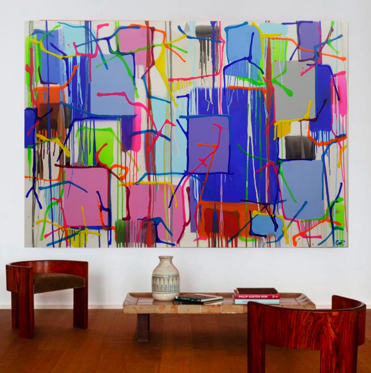 P 211218 - 114x162cm/44,8’x63,7’ - Technique mixte
