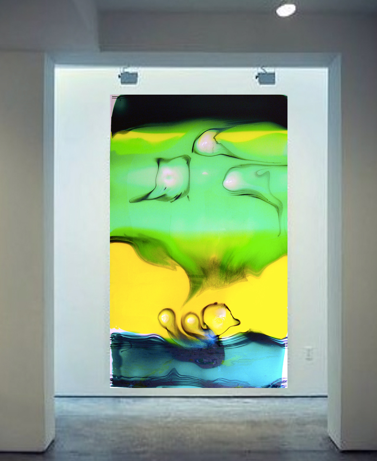 2006 - 205x125cm/80,7’x49,2' - Polymer on polycarbonate