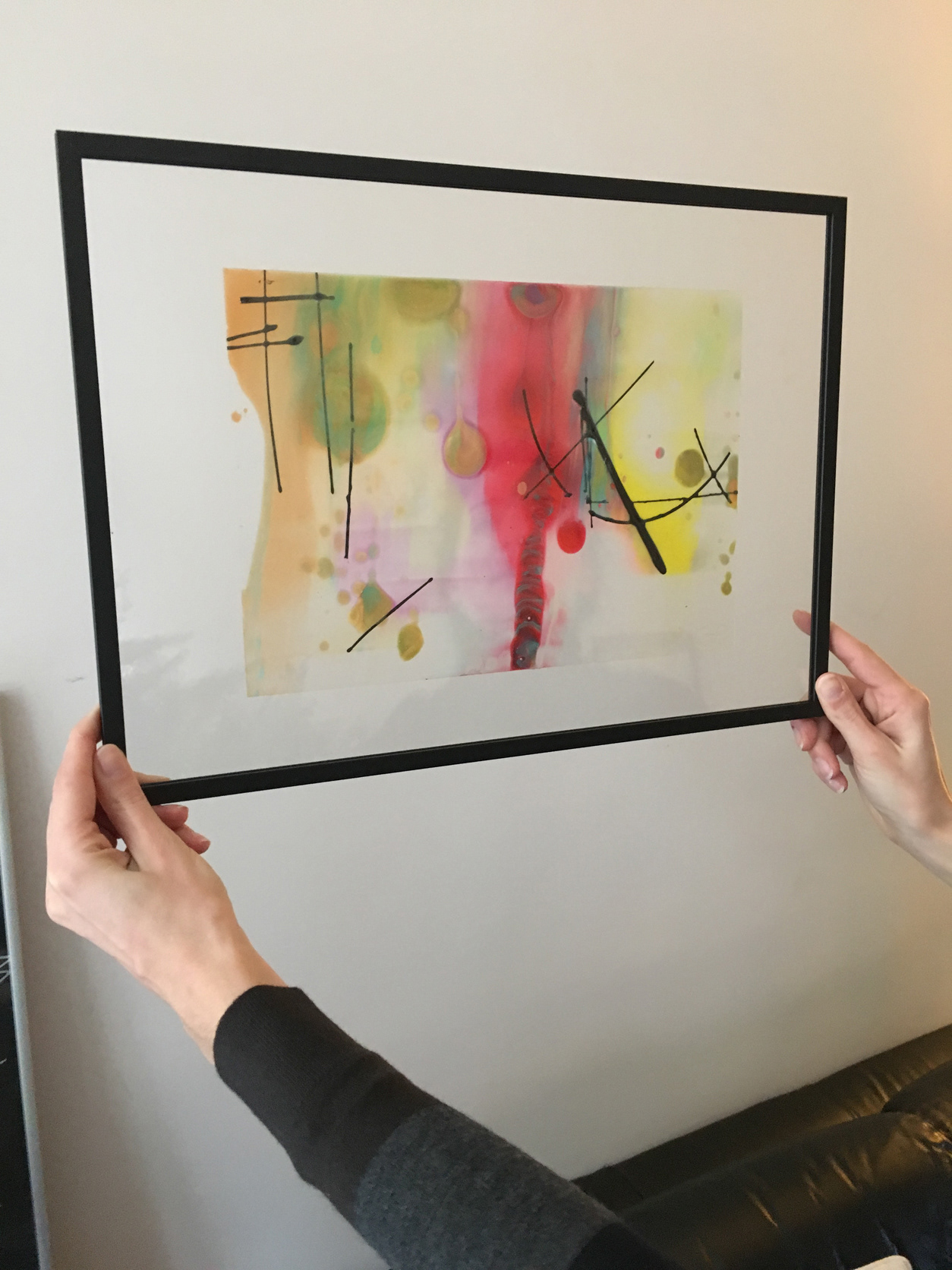 Polymer on polycarbonate between two glasses