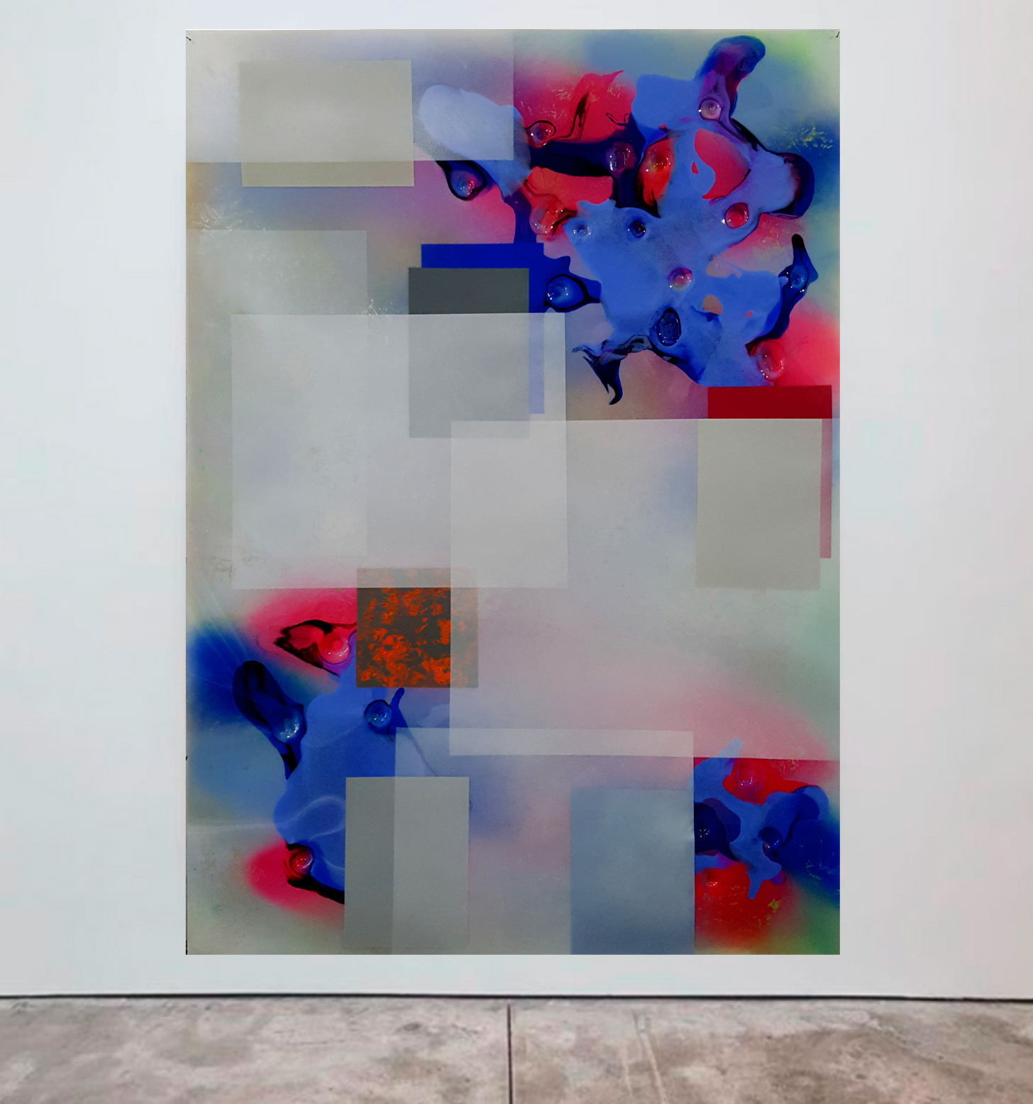 P 230131 - 162x114cm / 63,7"x44,8" - Polymer on Polycarbonate thermoform, and Spray Paint