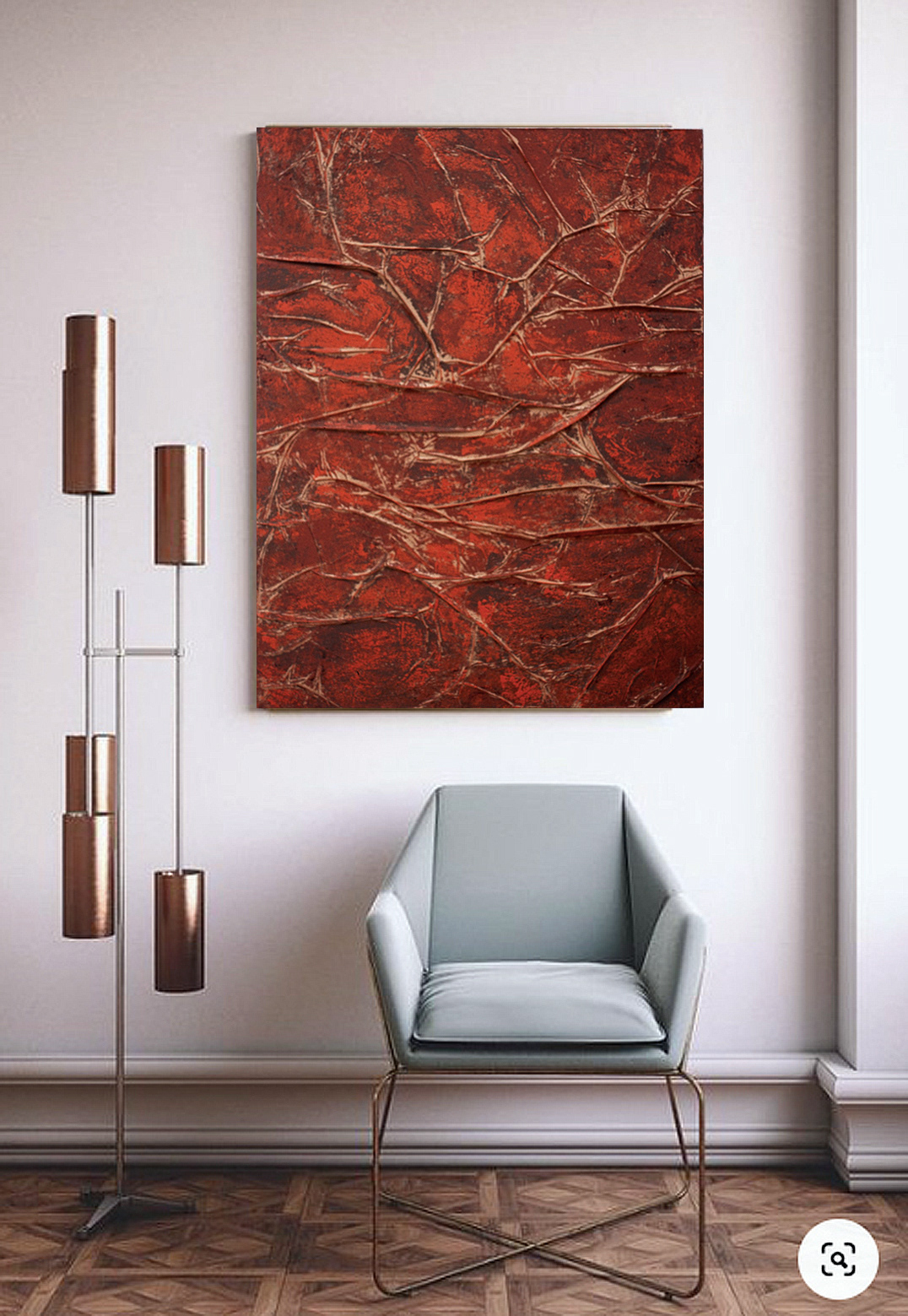 1984 - Papier plié sur toile + acrylique - 116x81cm
