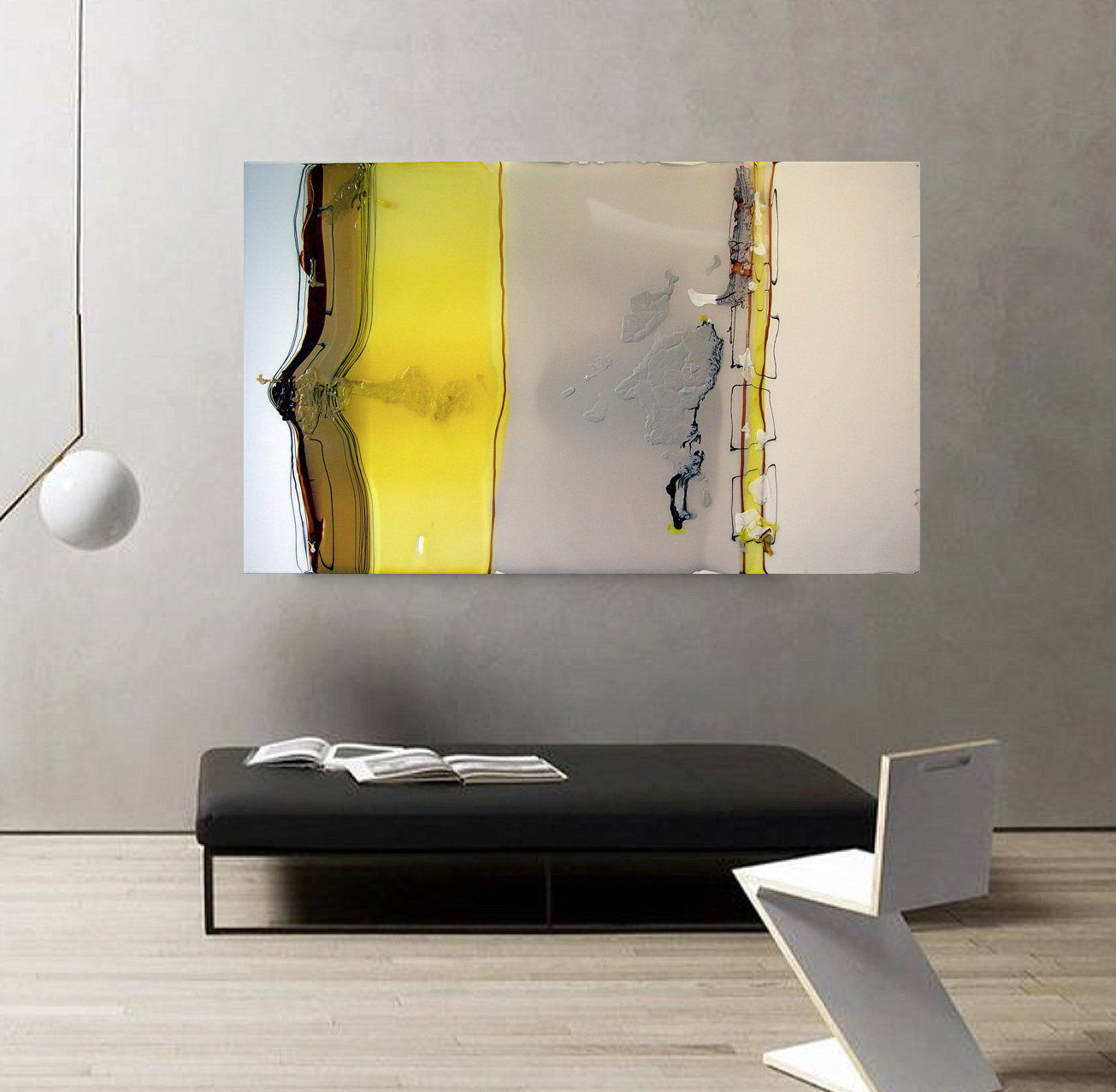2004 - 125x205cm/49,2’x80,7’ - Polymer on polycarbonate