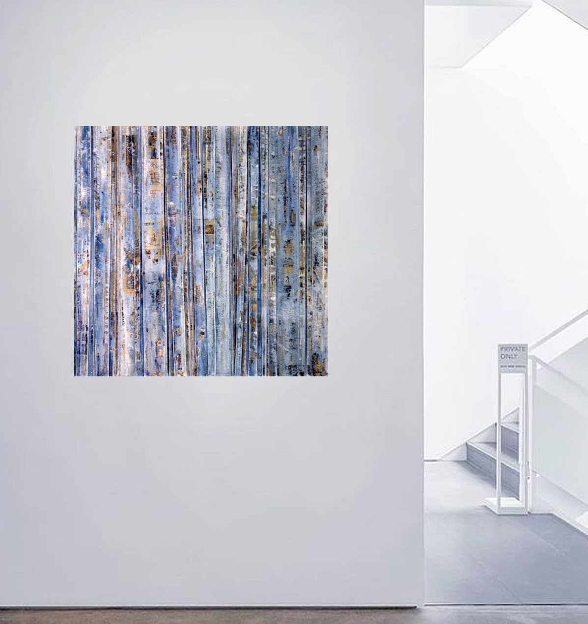 1984 - Papier plié sur toile + acrylique -100x100m