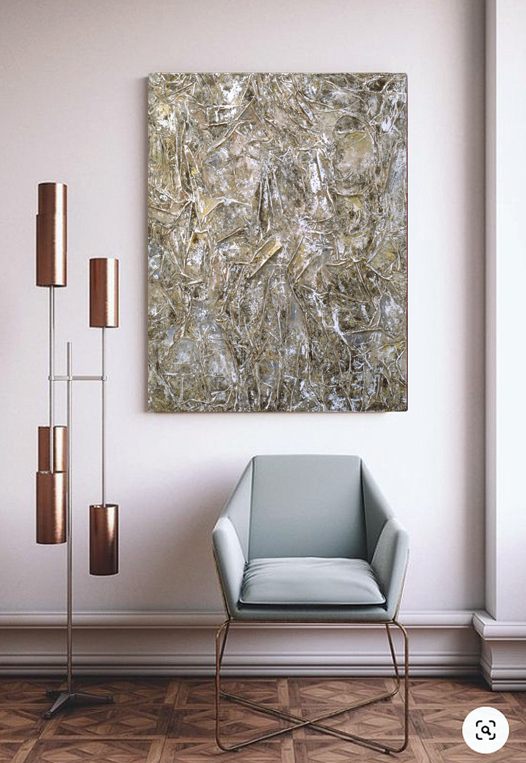 1984 - Papier plié sur toile + acrylique - 116x81cm