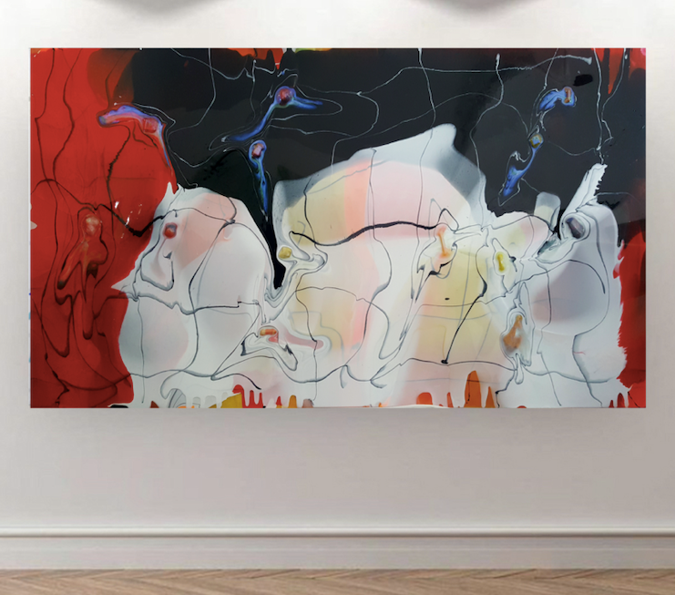 P240518- 104x195cm - Polymer on polycarbonate