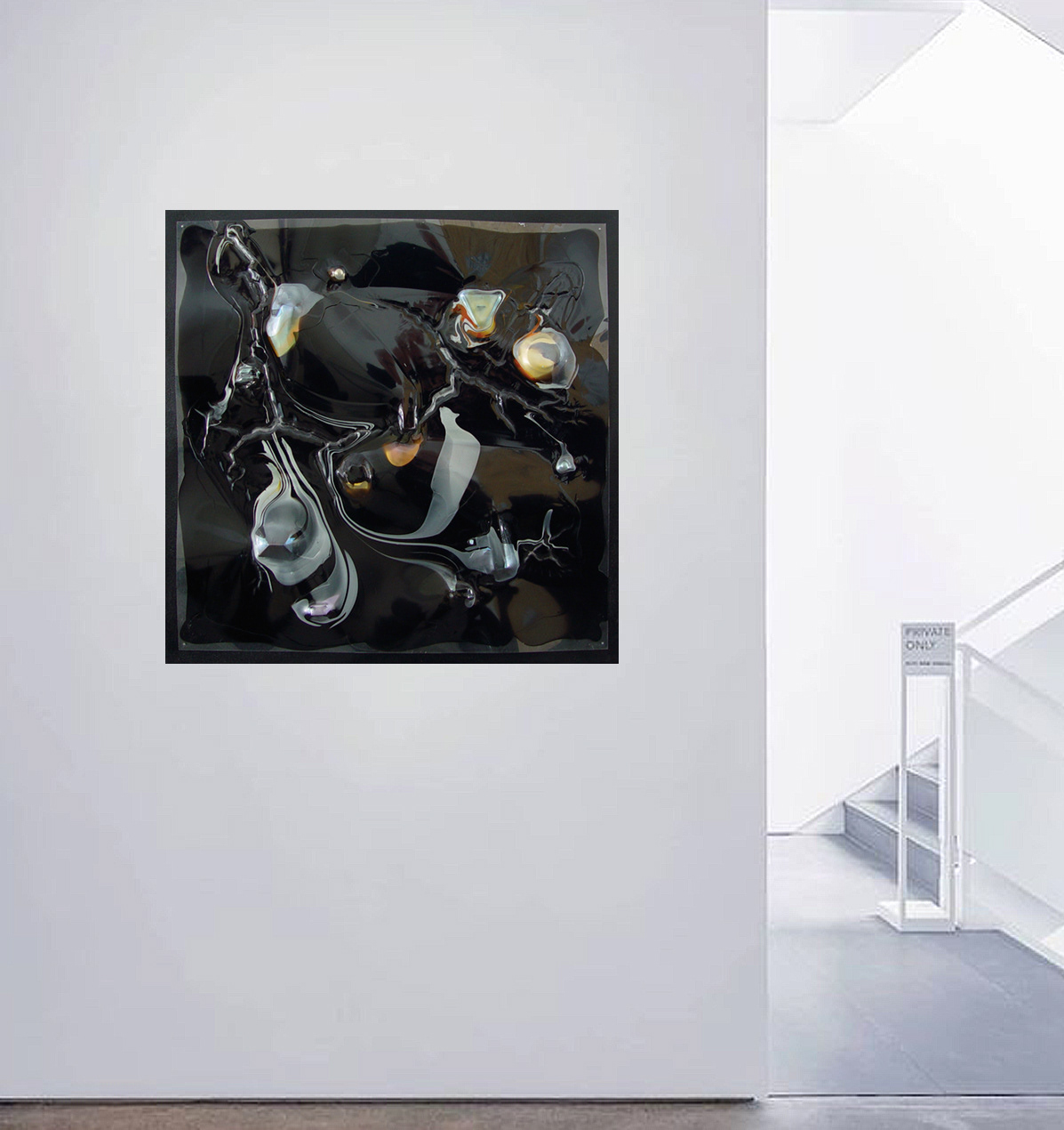 1997 - 80x80cm/31,5'x31,5' - Polymer on polycarbonate on canvas