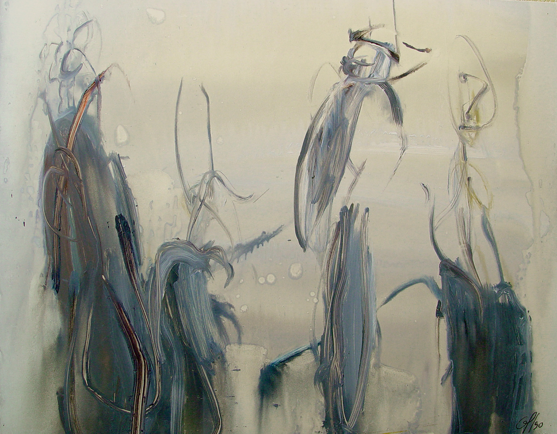 1988 - huile/carton 50x60cm/19,6’x23,6’
