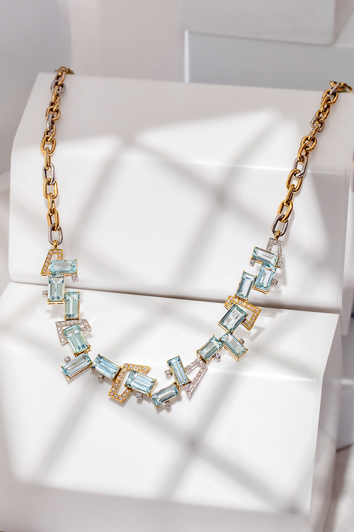 Jewelry photography featuring an elegant necklace