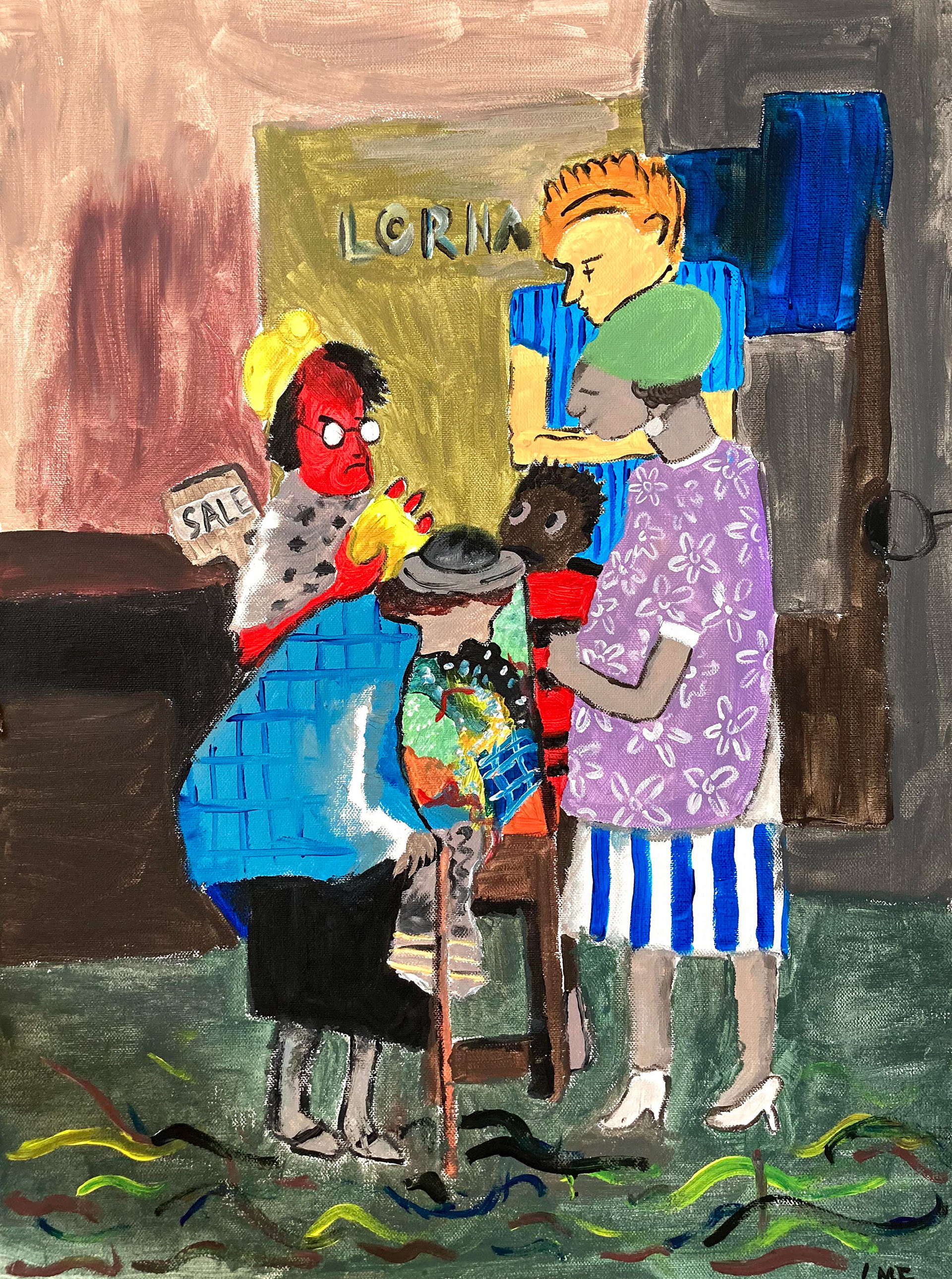Interpretation of Norman Lewis' "Meeting Place"