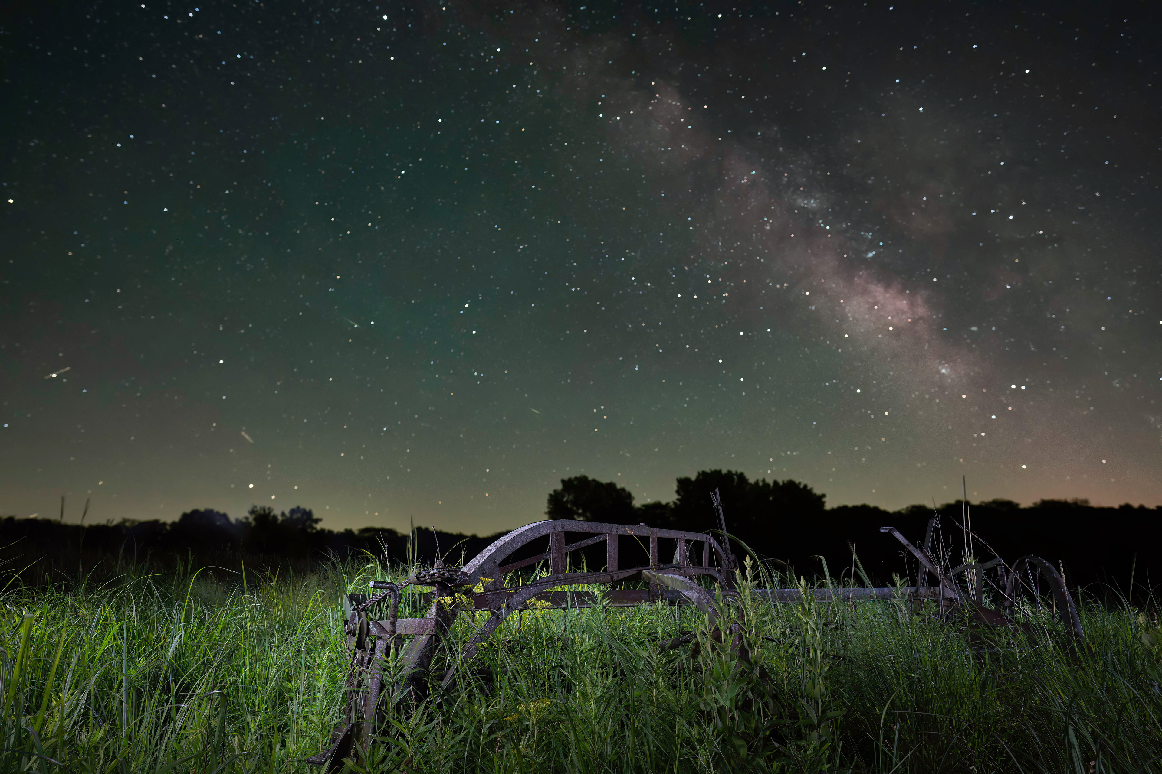 Farm Implement and Milky Way