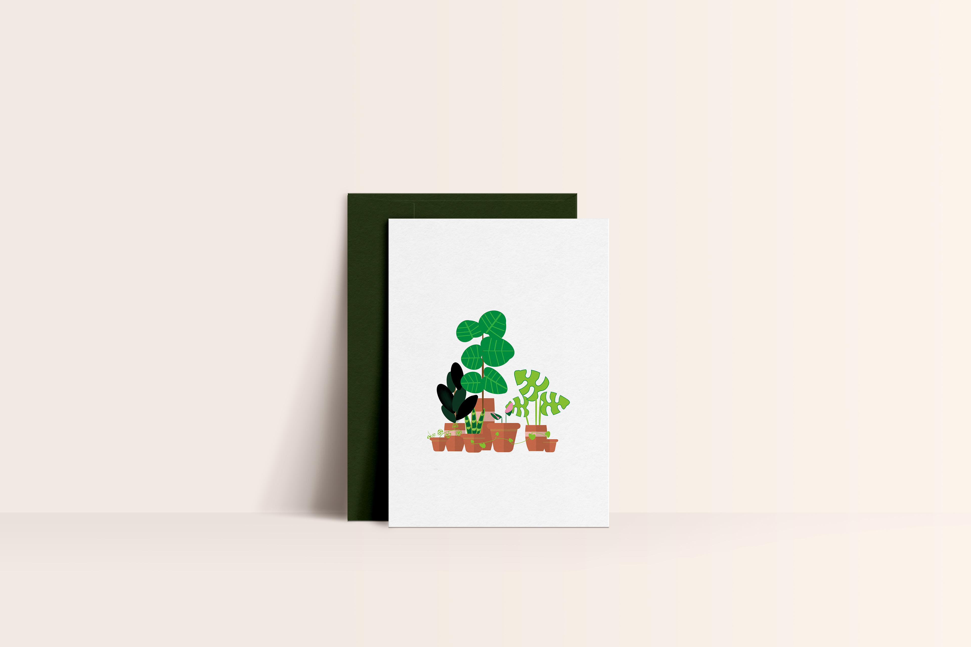 A Collection of Indoor Houseplants - Card