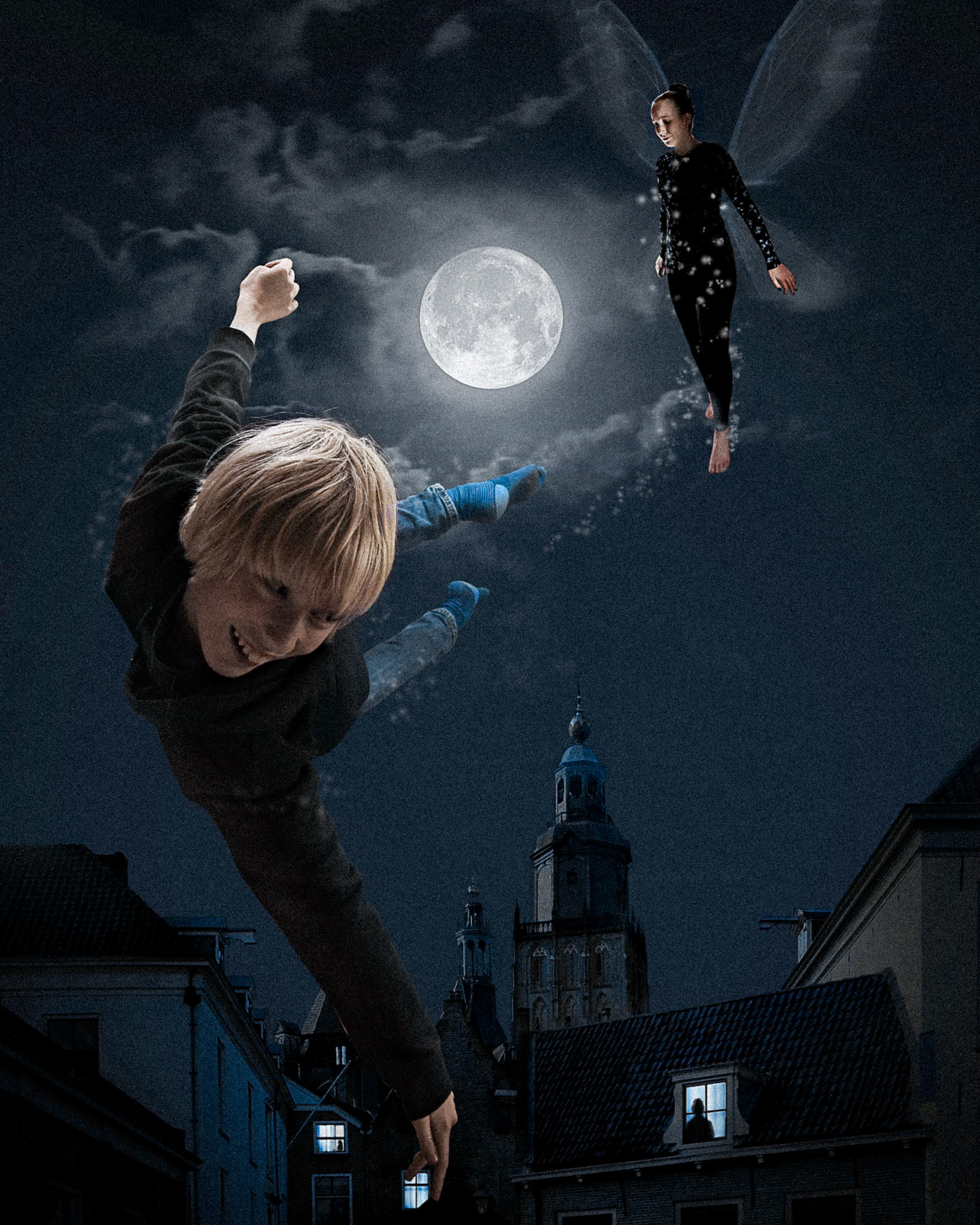 Peter pan and Tinkerbell