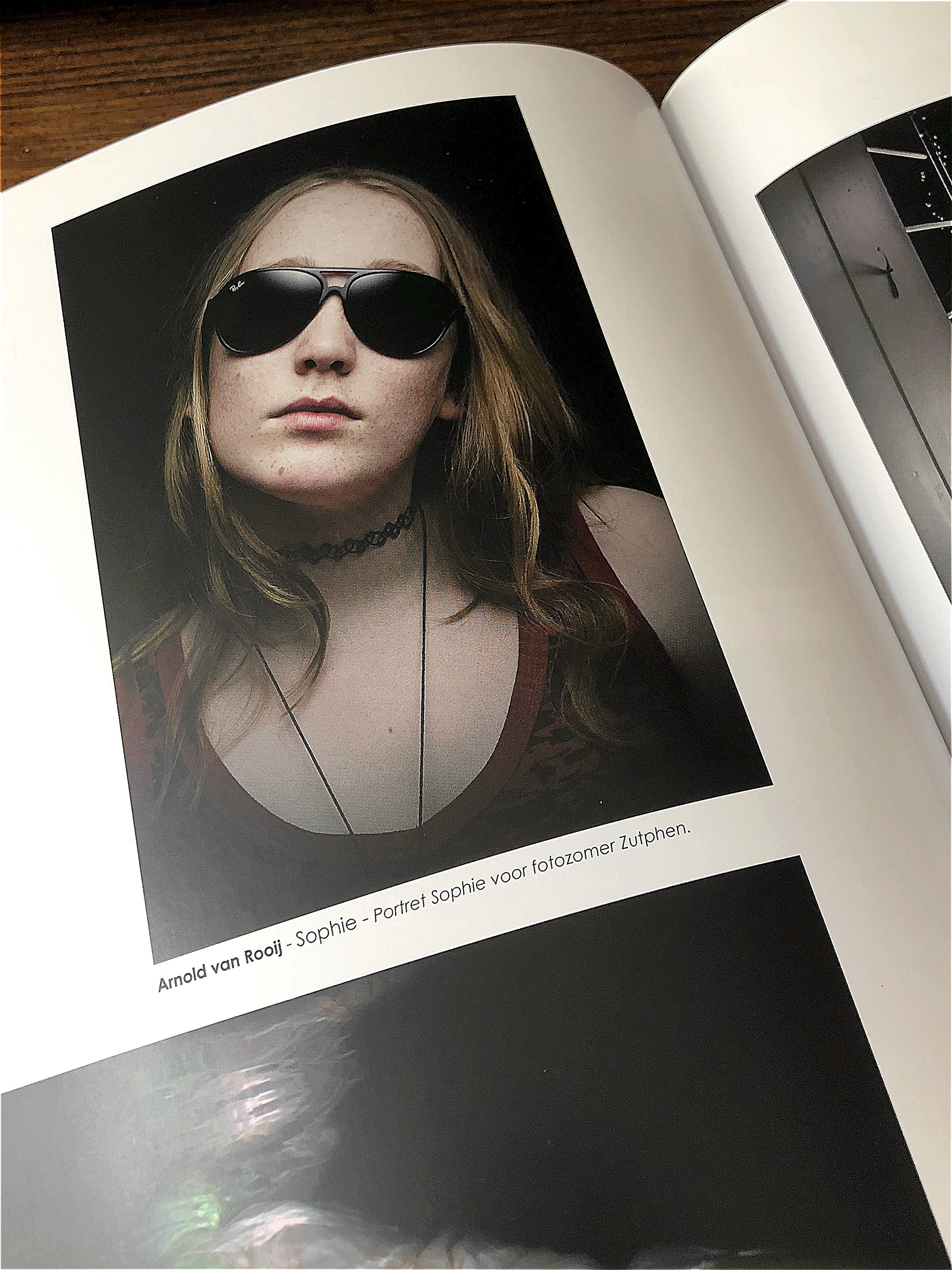 Portrait of Sophie published in the anual 'Fotobond jaarboek'