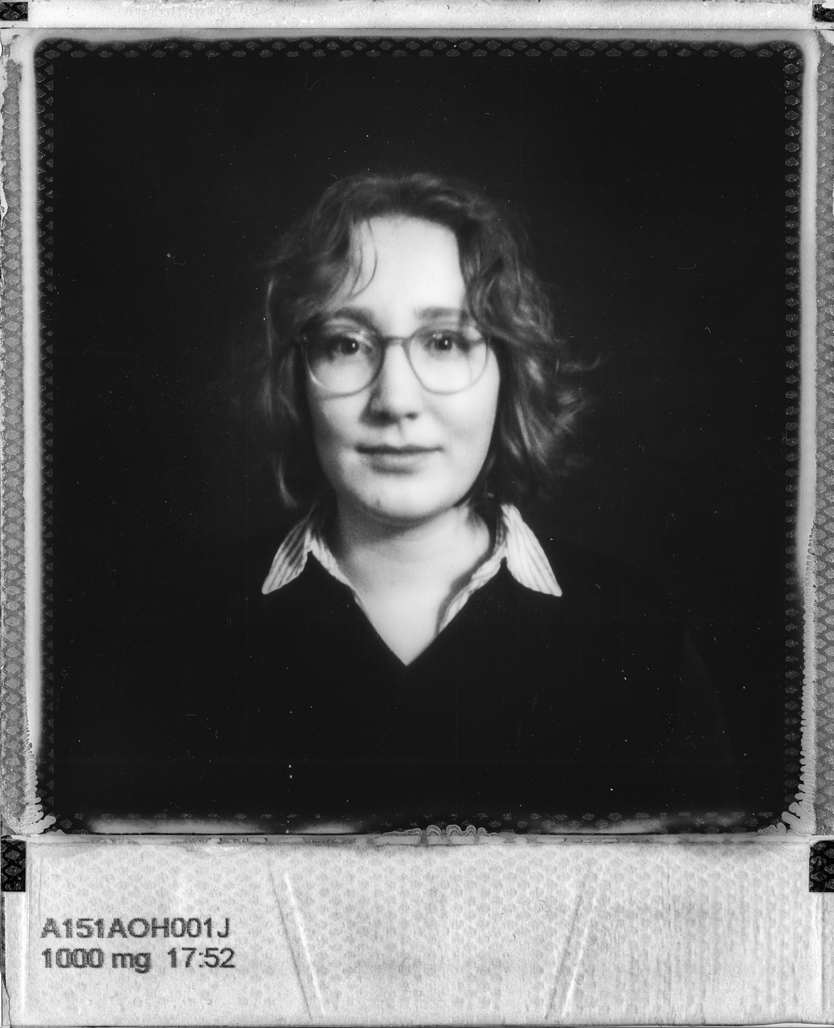 Polaroid portrait of Sophie