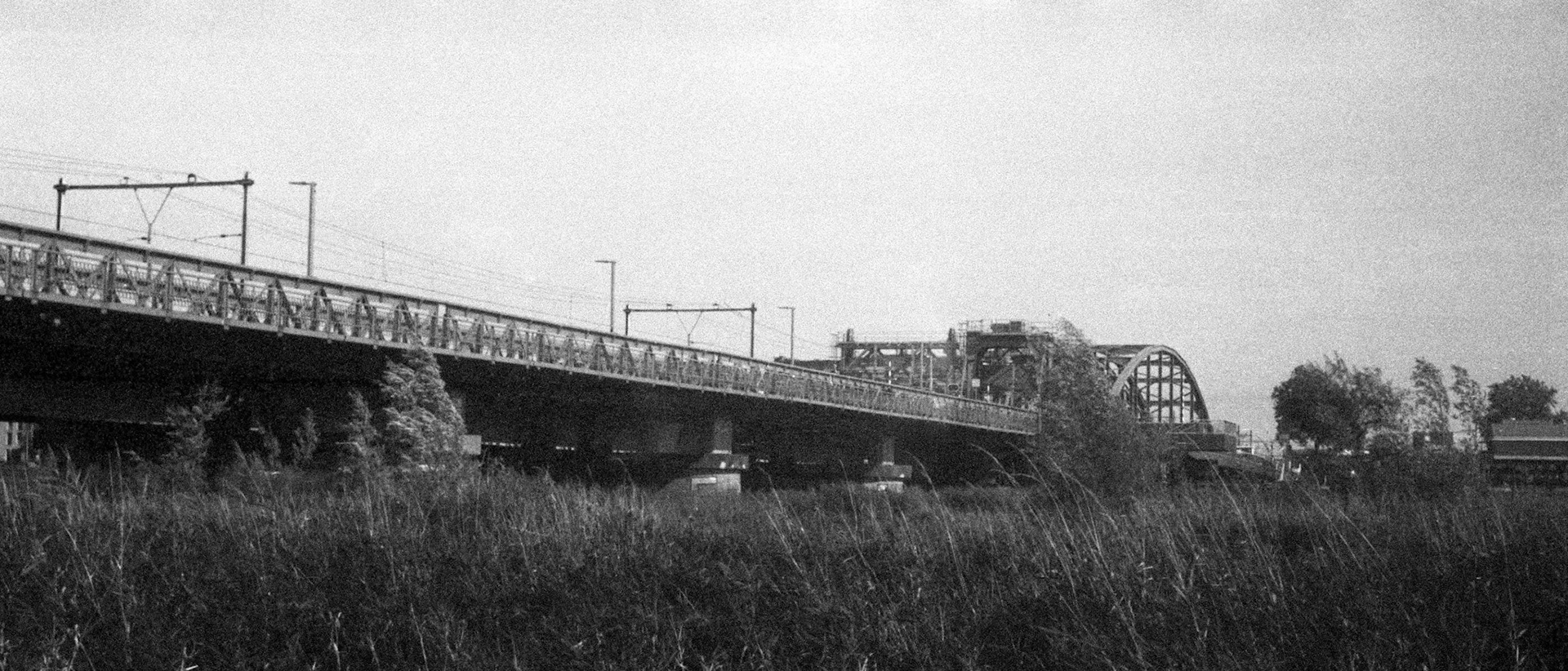 IJsselbrug Zutphen (35mm film in 120 camera)