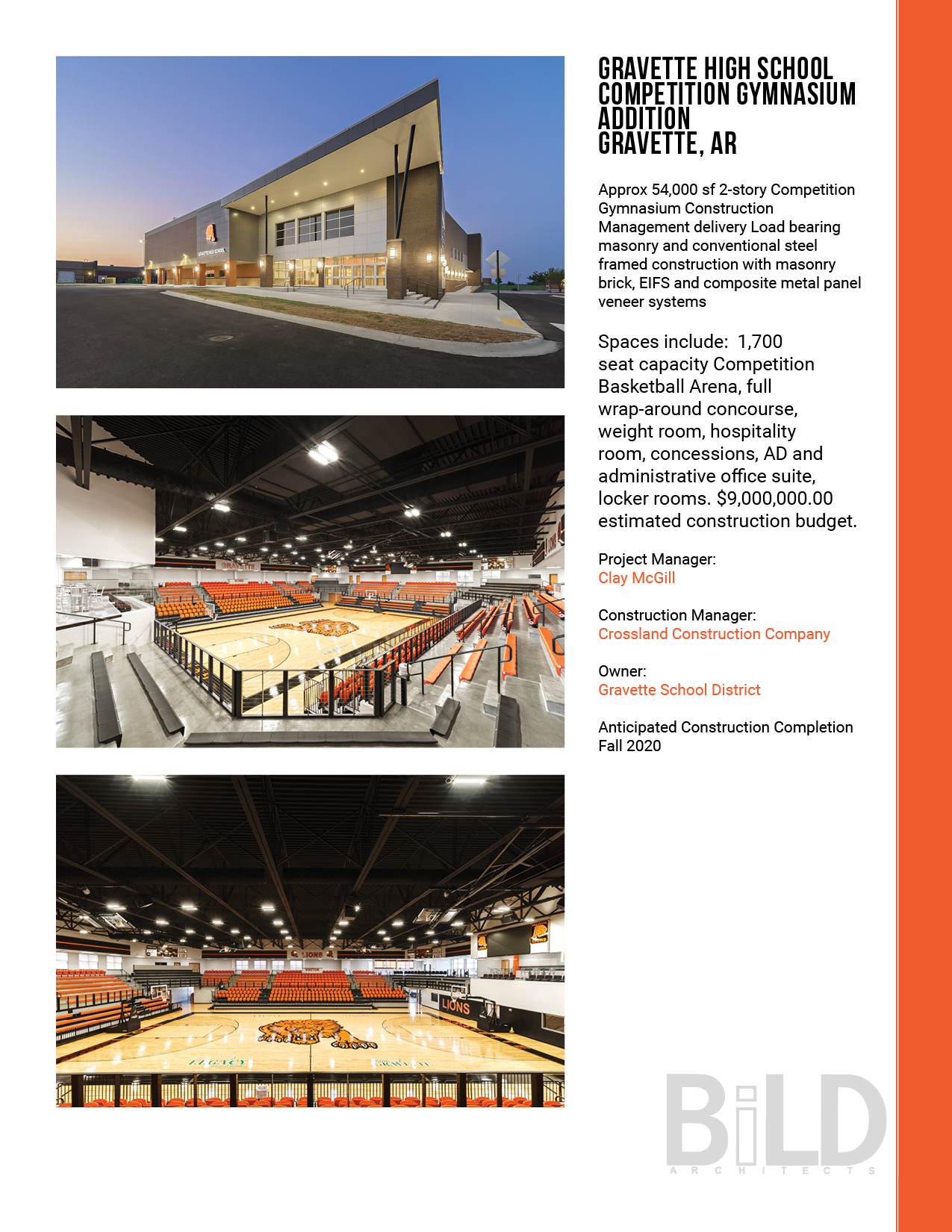 BiLD portfolio interior page — project presentation design — designed by Christian Bedingfield