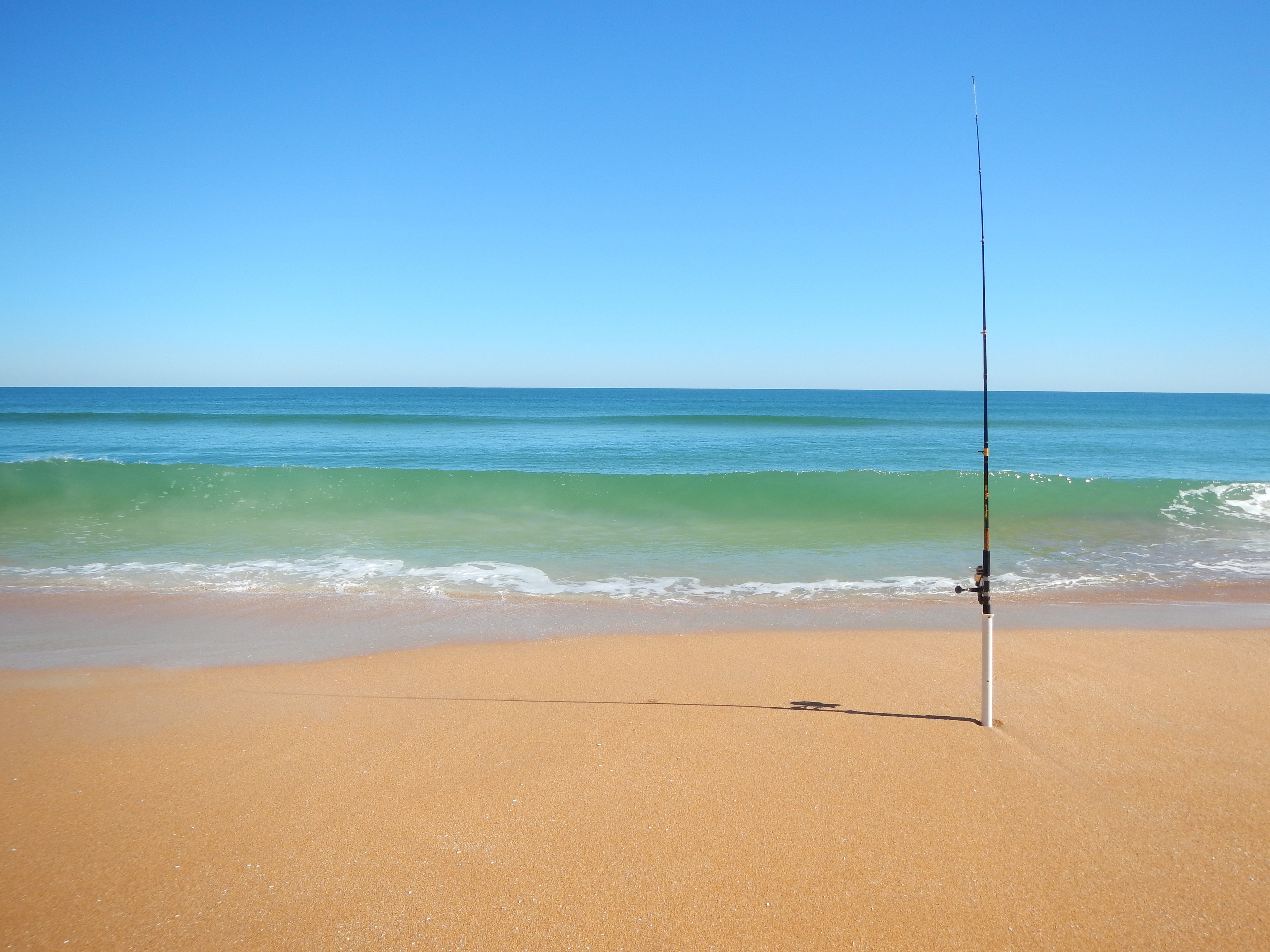 MY FISHING POLE AT MY BEACH