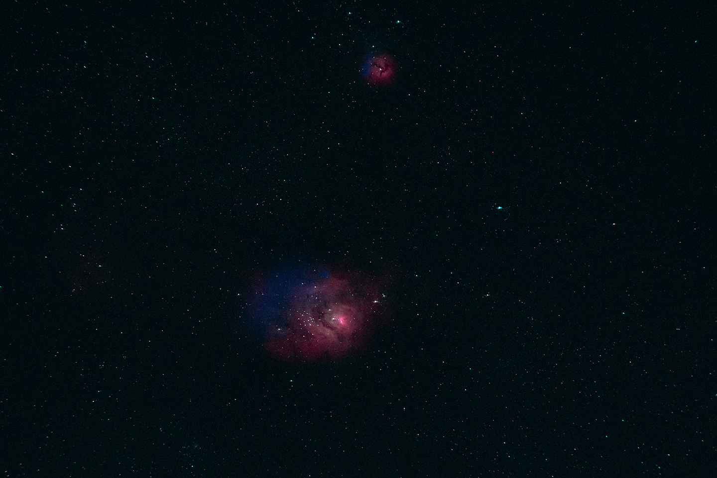 LAGOON AND TRIFID NEBULAES 081021