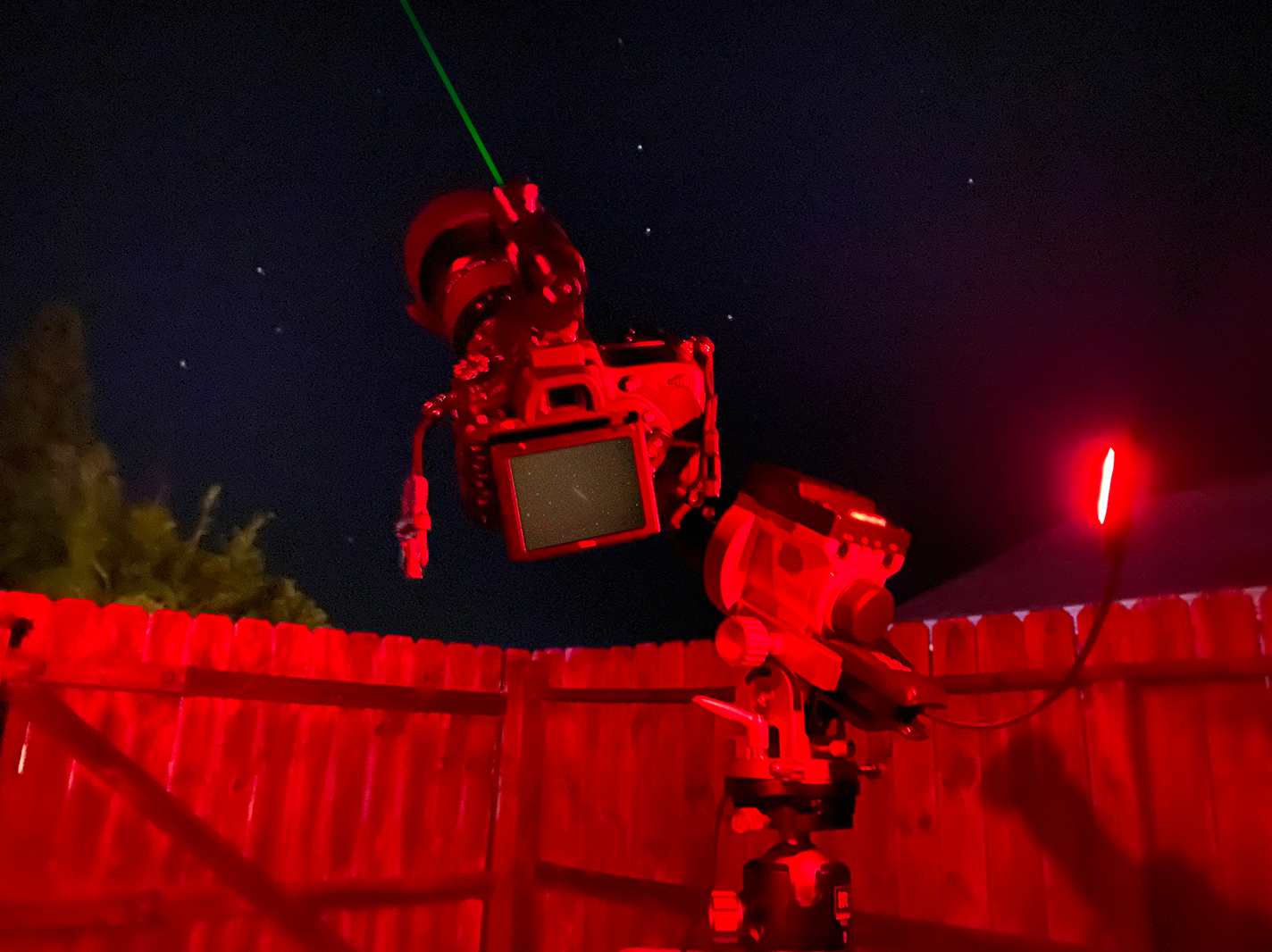 iOptron SkyGuider Pro/Nikon D750/NIKON 300MM/LASER