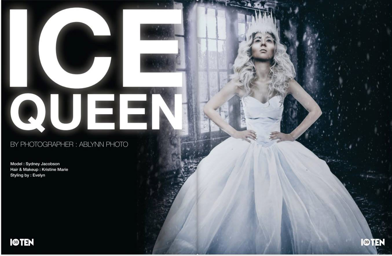 10TEN Magazine - Model: Sydney Jacobson - Hair and Makeup Artist: Kristine Marie - Stylist: Emma Evelyn