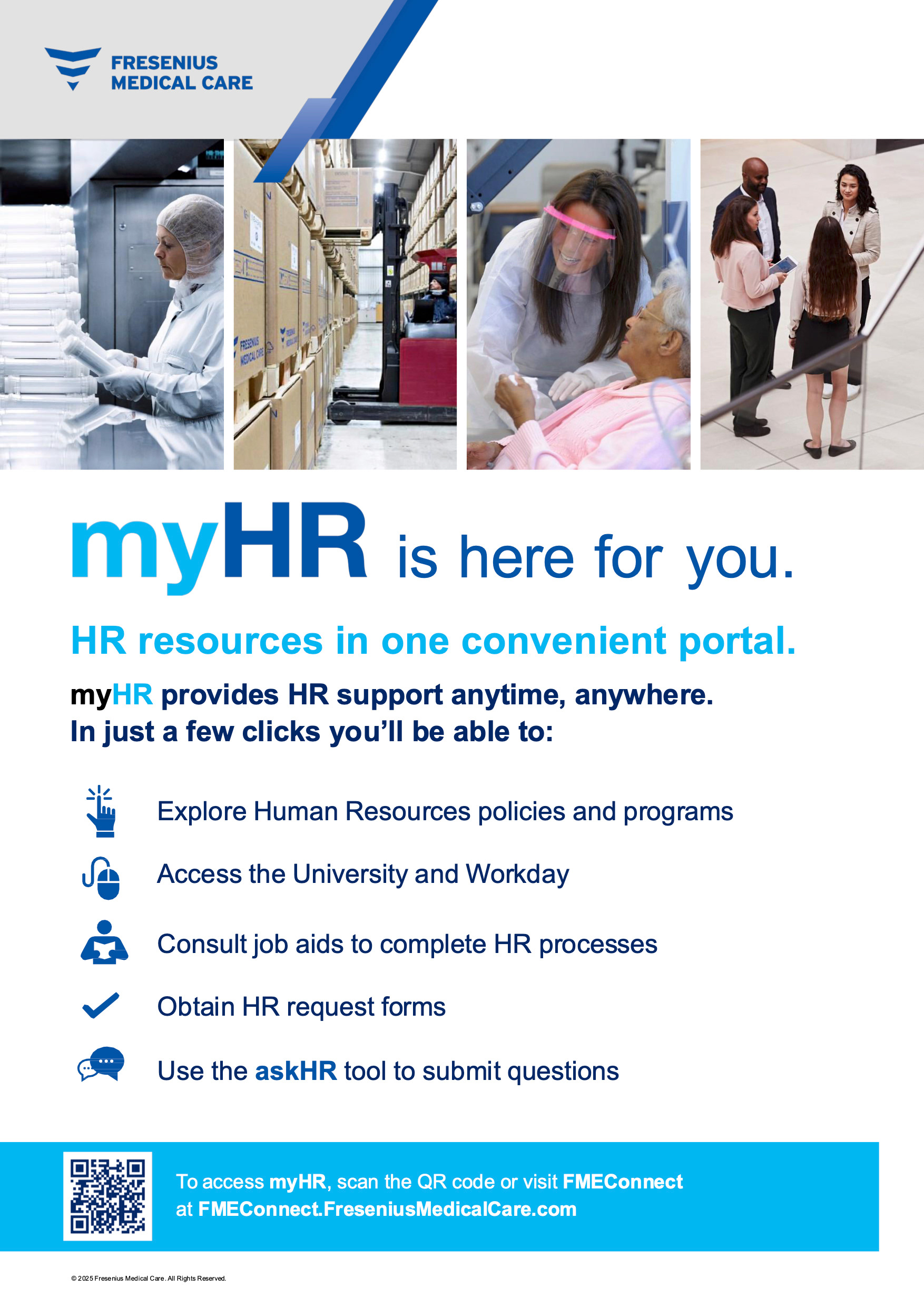 Break room poster for warehouses and dialysis centers