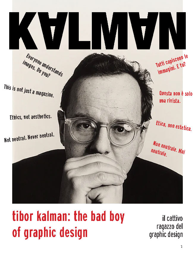 The photo of Kalman is shrunk slightly to enhance readability of the title.