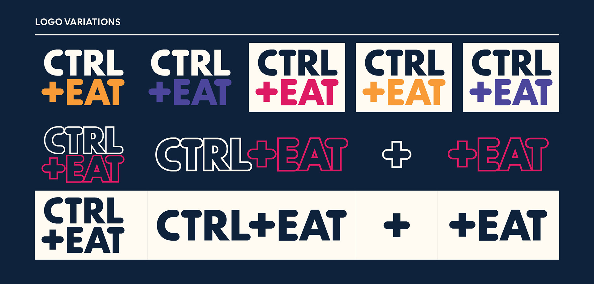 Variations. The logo is intended to be modular and highly flexible across every application, yet still feel part of the brand.