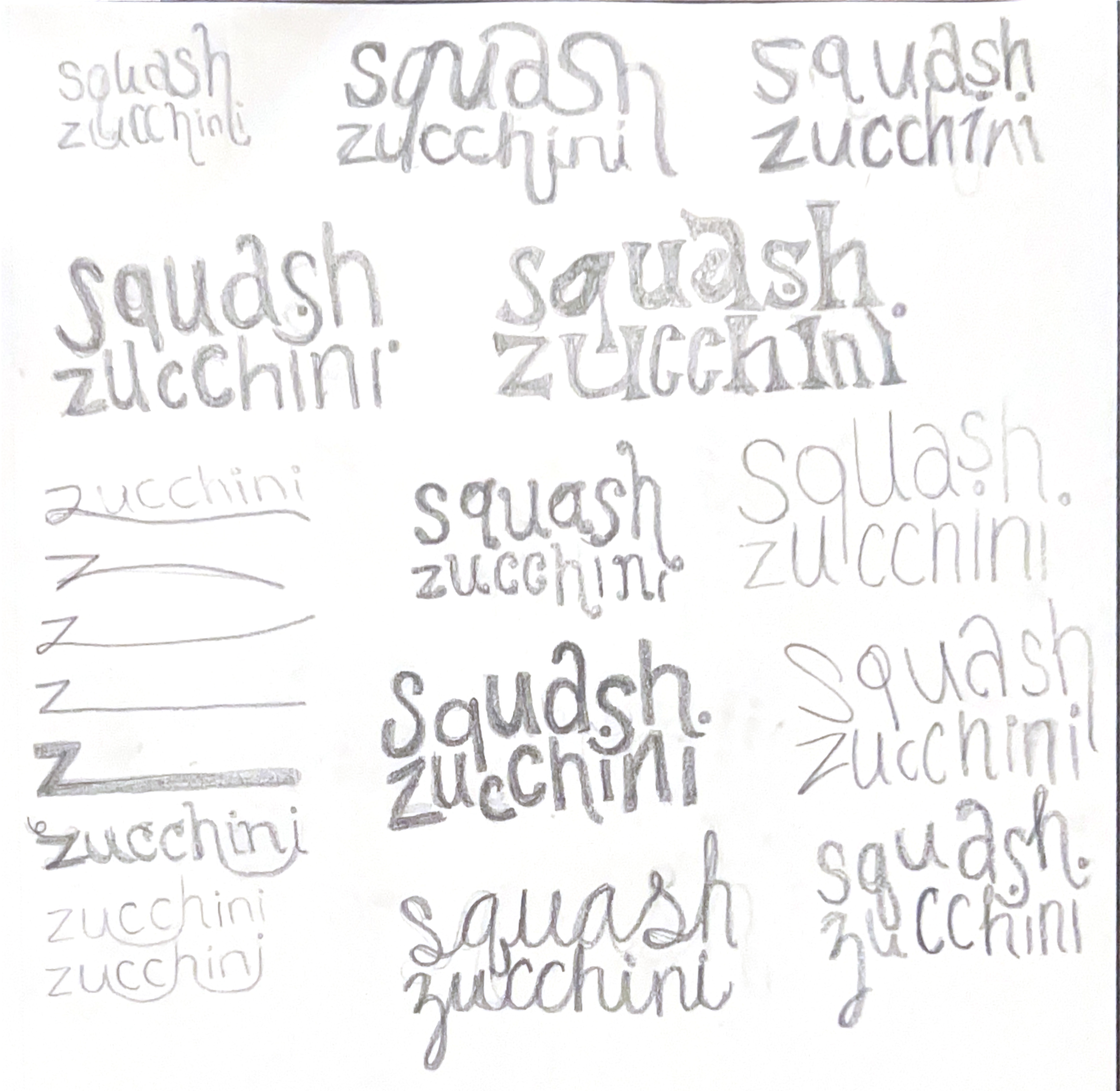 I experimented with various letterforms and serifs to communicate the lively, magical, summer feel I was going for.