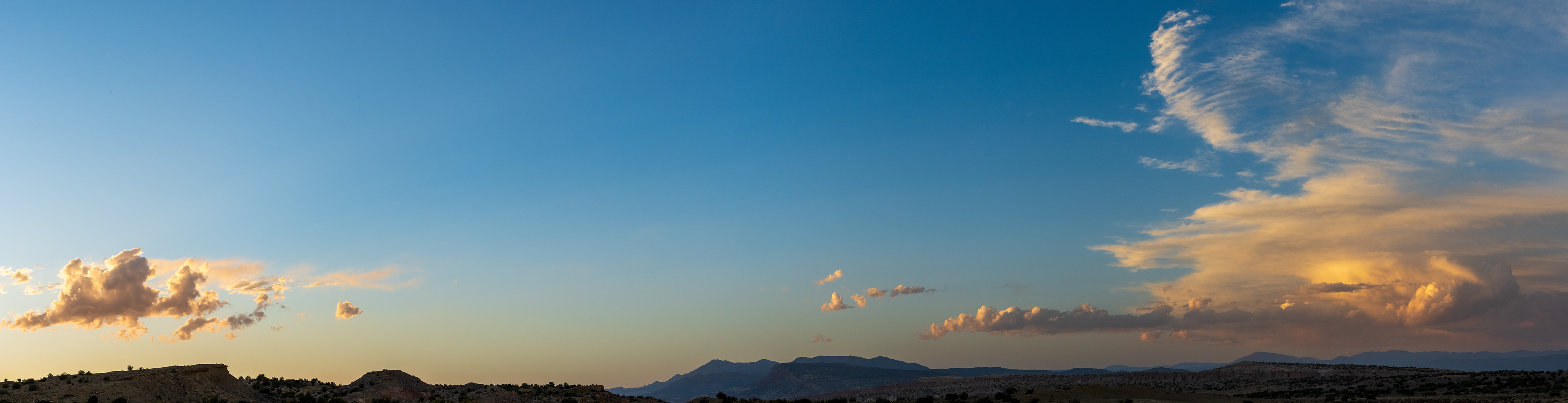 #1 Wide Pano Sunset Over Jemez