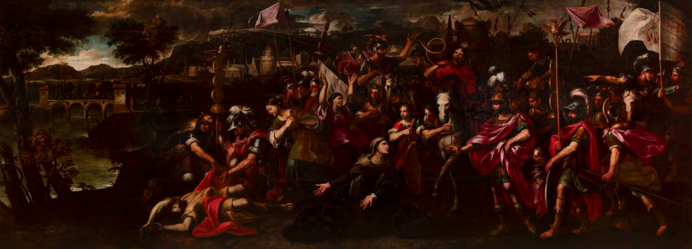 La Justice de Trajan de Nicolas Pinson (352 x 966 cm) - Musée Granet