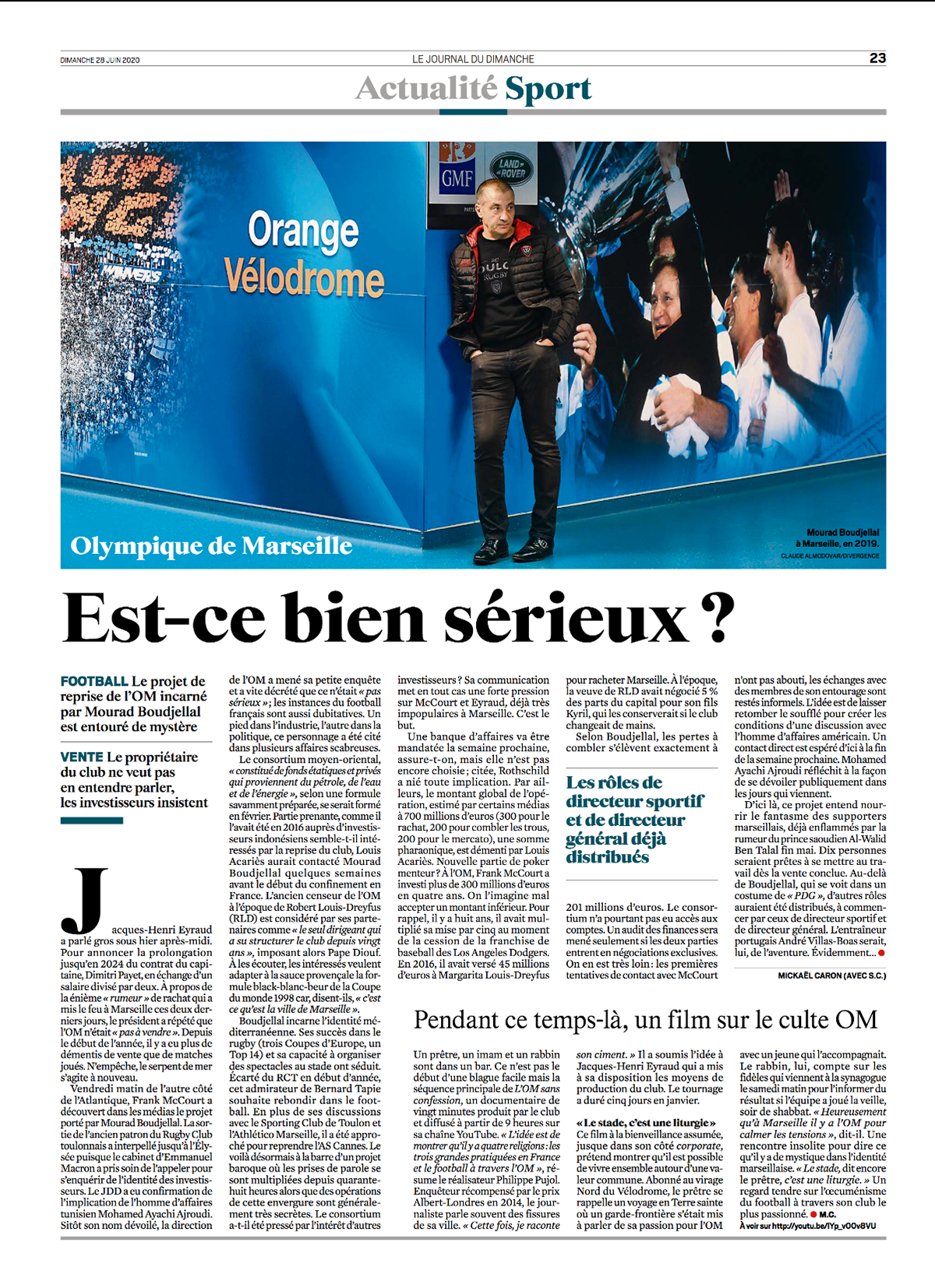 Journal du Dimanche 28/06/2020