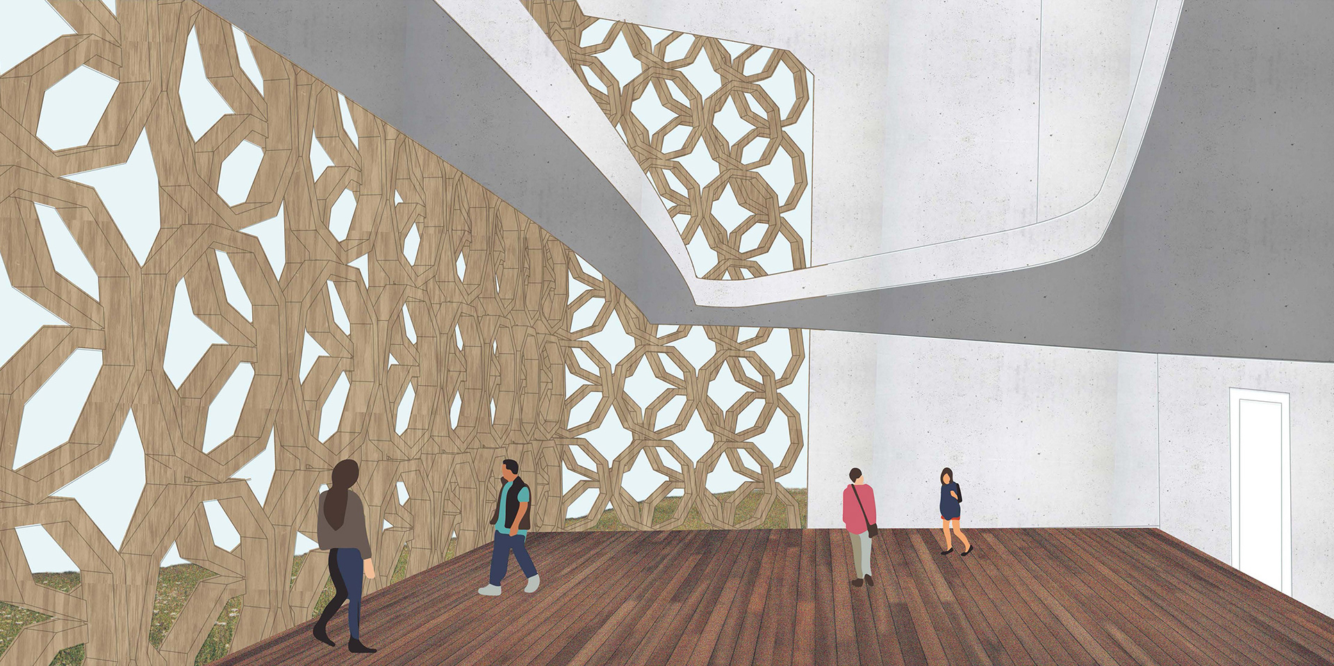 Interior Classroom Rendering