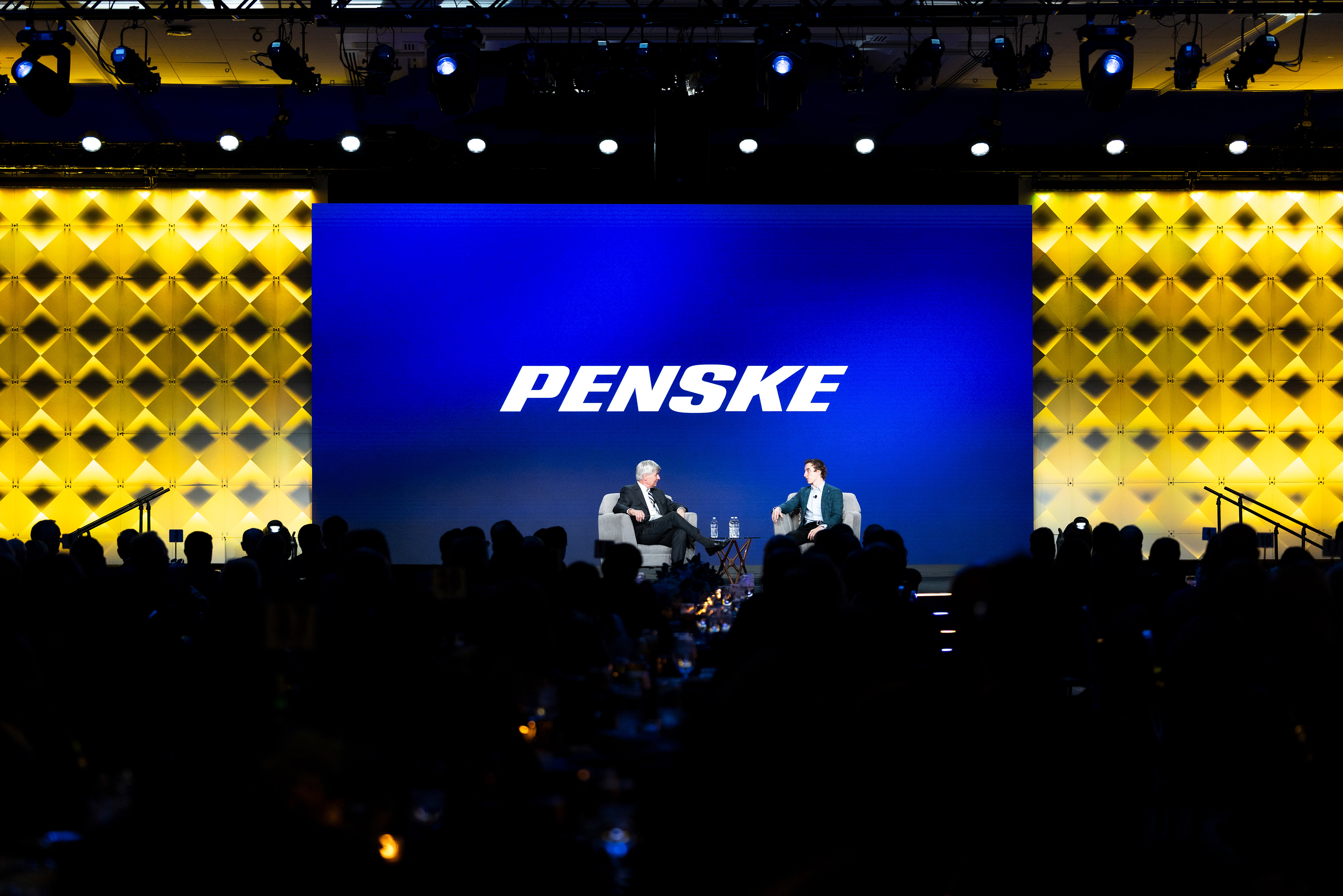 Penske Accelerating Performance event branding detail