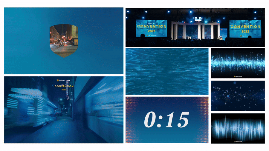 Animated montage of Live at Convention 2022 motion graphics