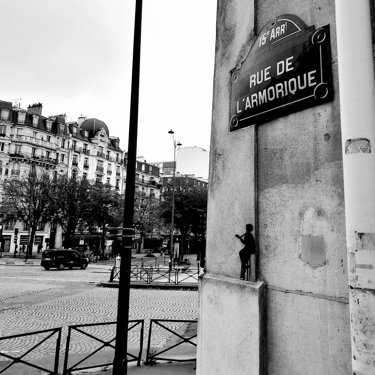 Guitariste de jazz rue de l'Armorique