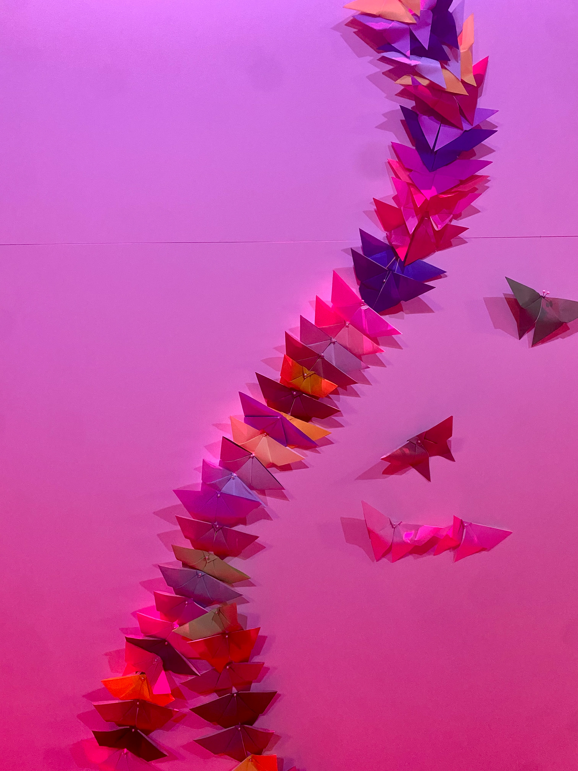 Attendee created origami wall