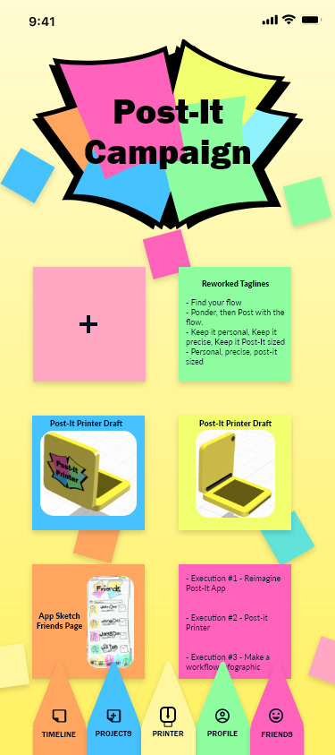 Just Post-It! • Project Screen