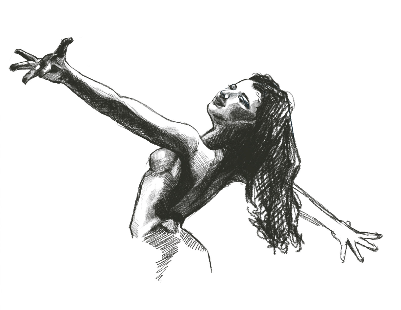Girl Dancing in Digital Media