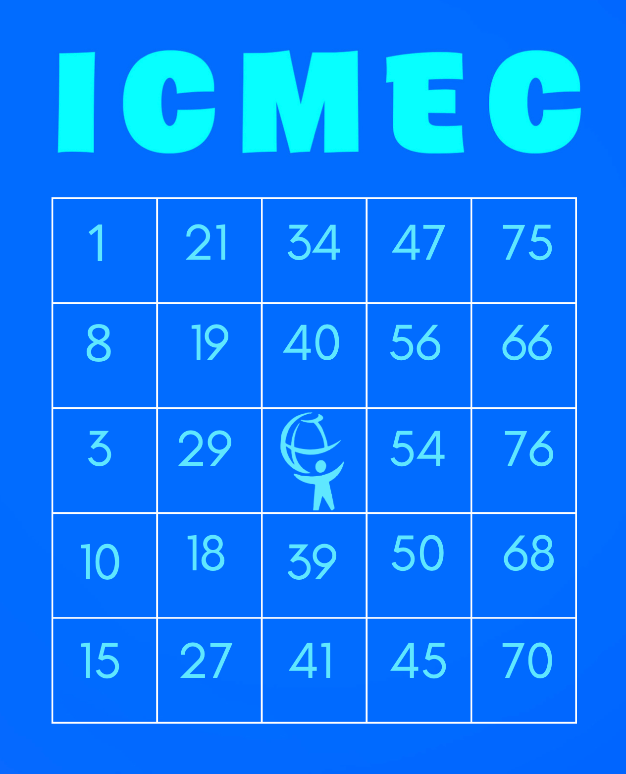 ICMEC Bingo Cards