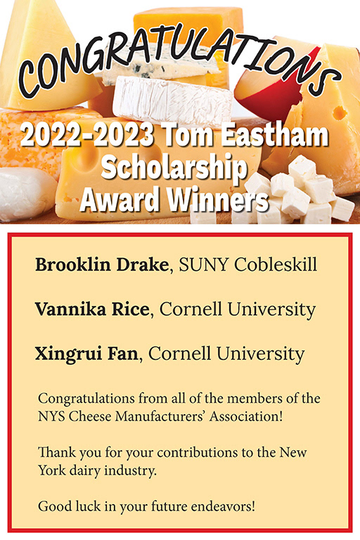 Scholarship Award Winners for the NYSCMA Spring Meeting 2023