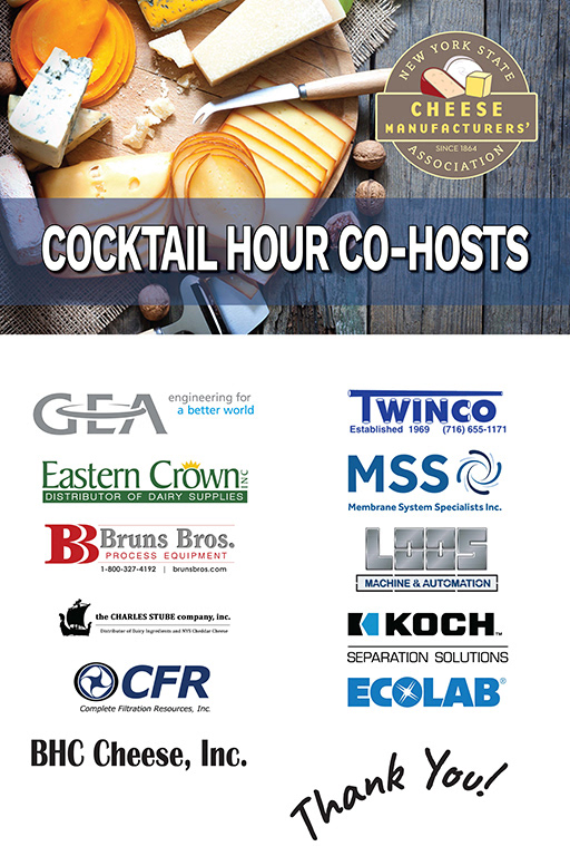 Cocktail Hour Co-Hosts for the NYSCMA Spring Meeting 2023