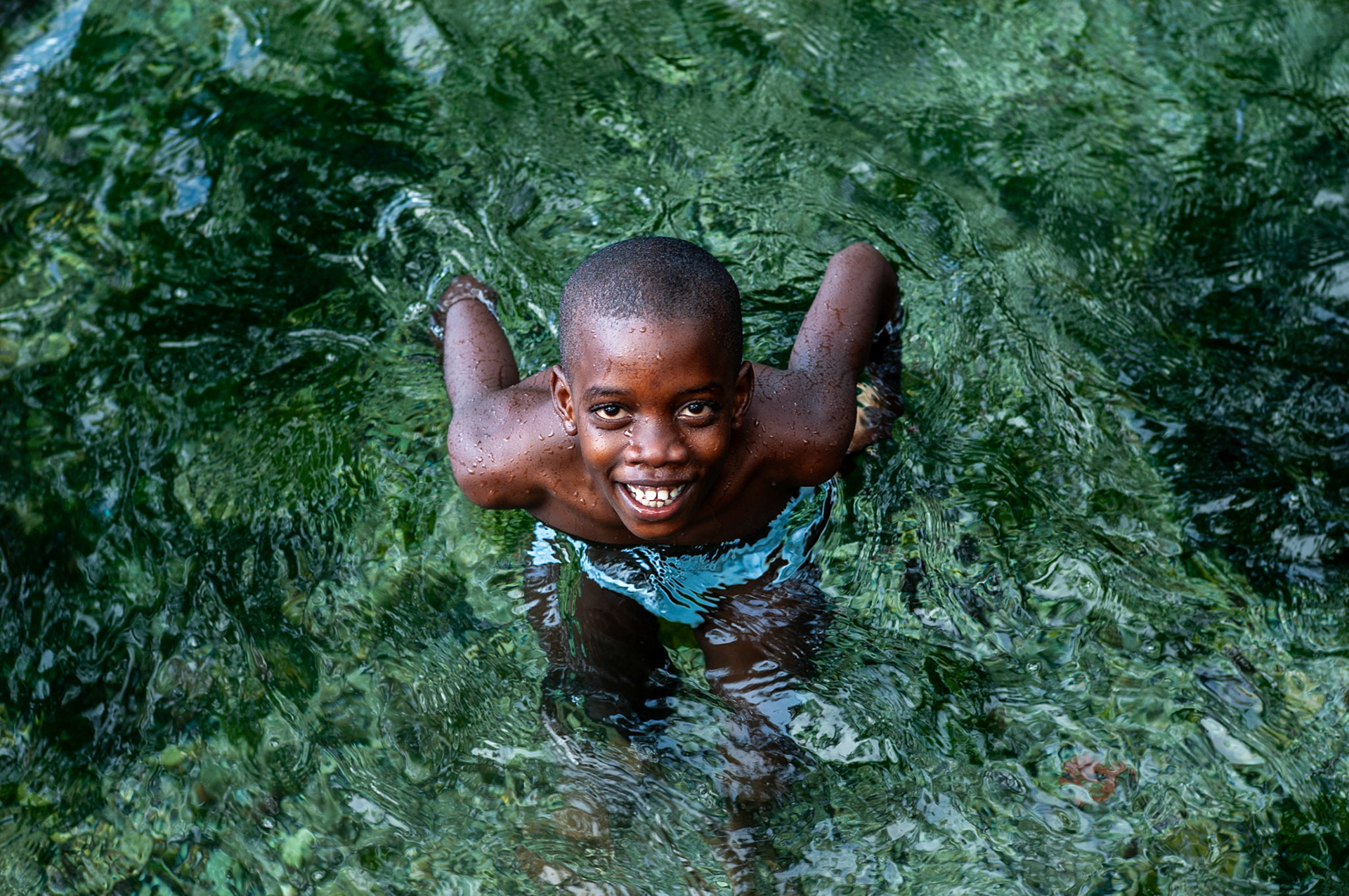 Dominican Republic Portrait Water Boy