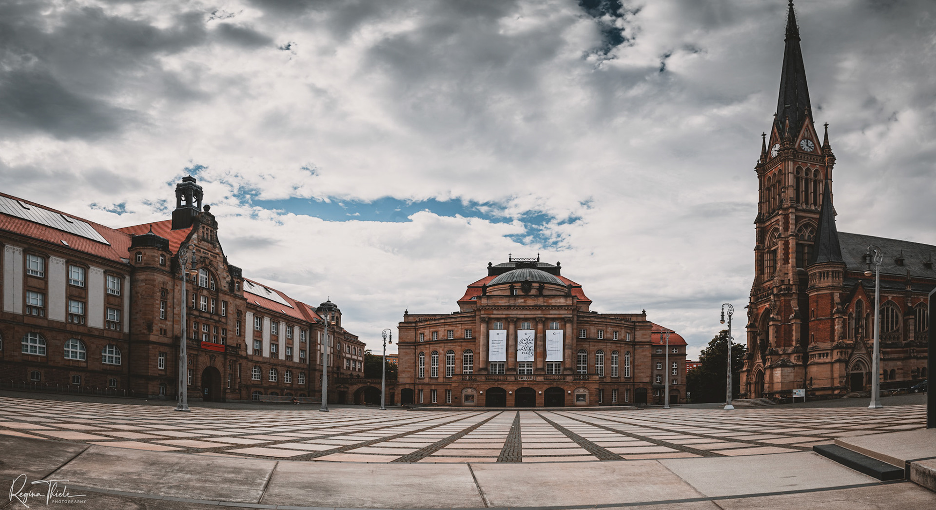 Opernplatz Chemnitz / Deutschland