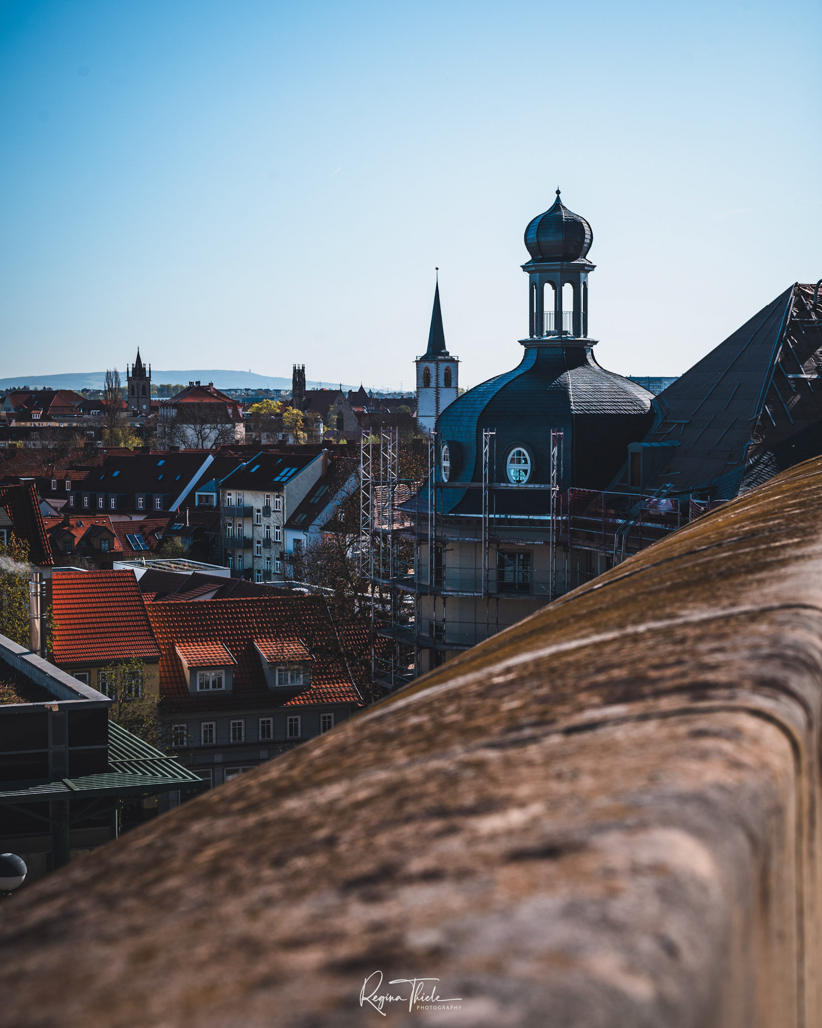 Blick über Erfurt / Deutschland