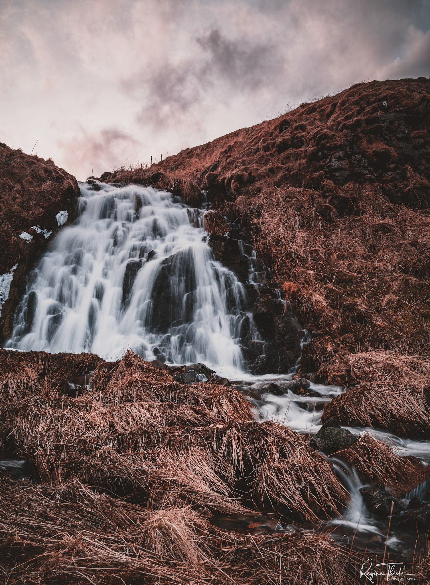 Wasserfall Myrland 2 / Norwegen