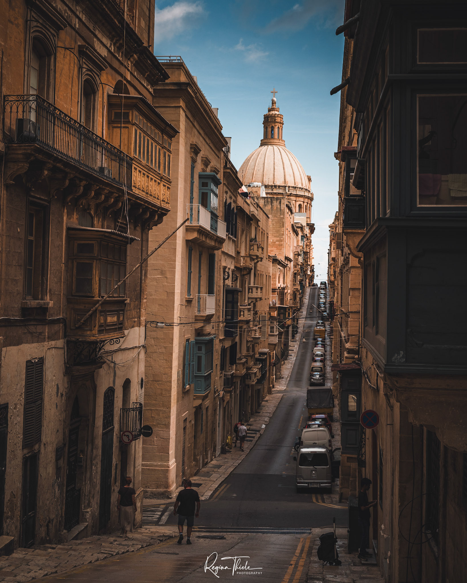 Blick zur Basilika Valletta / Malta