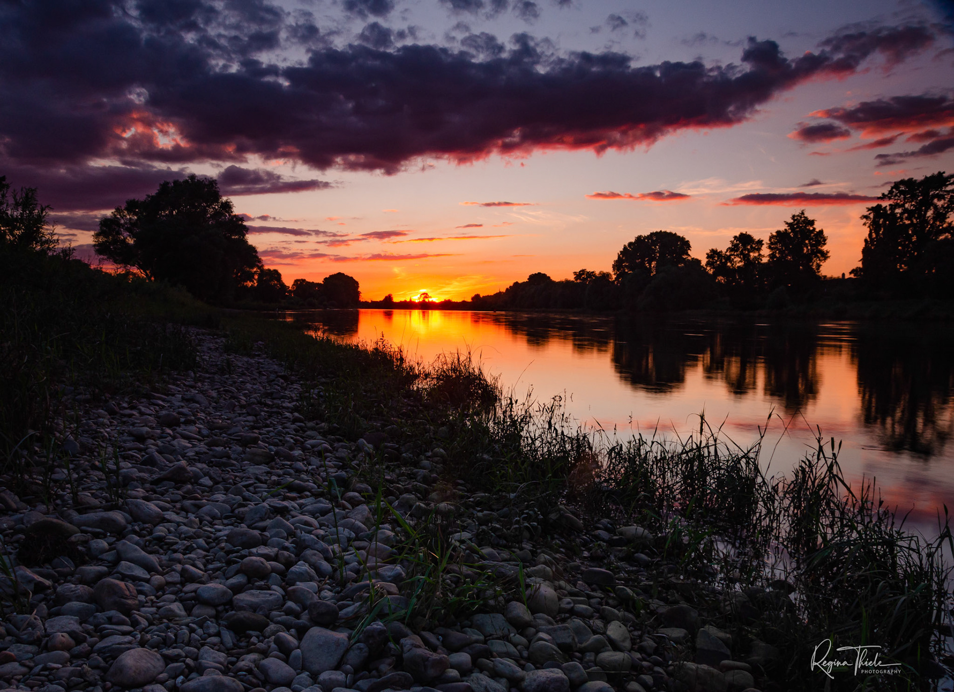 Elbe, Dresden / Deutschland